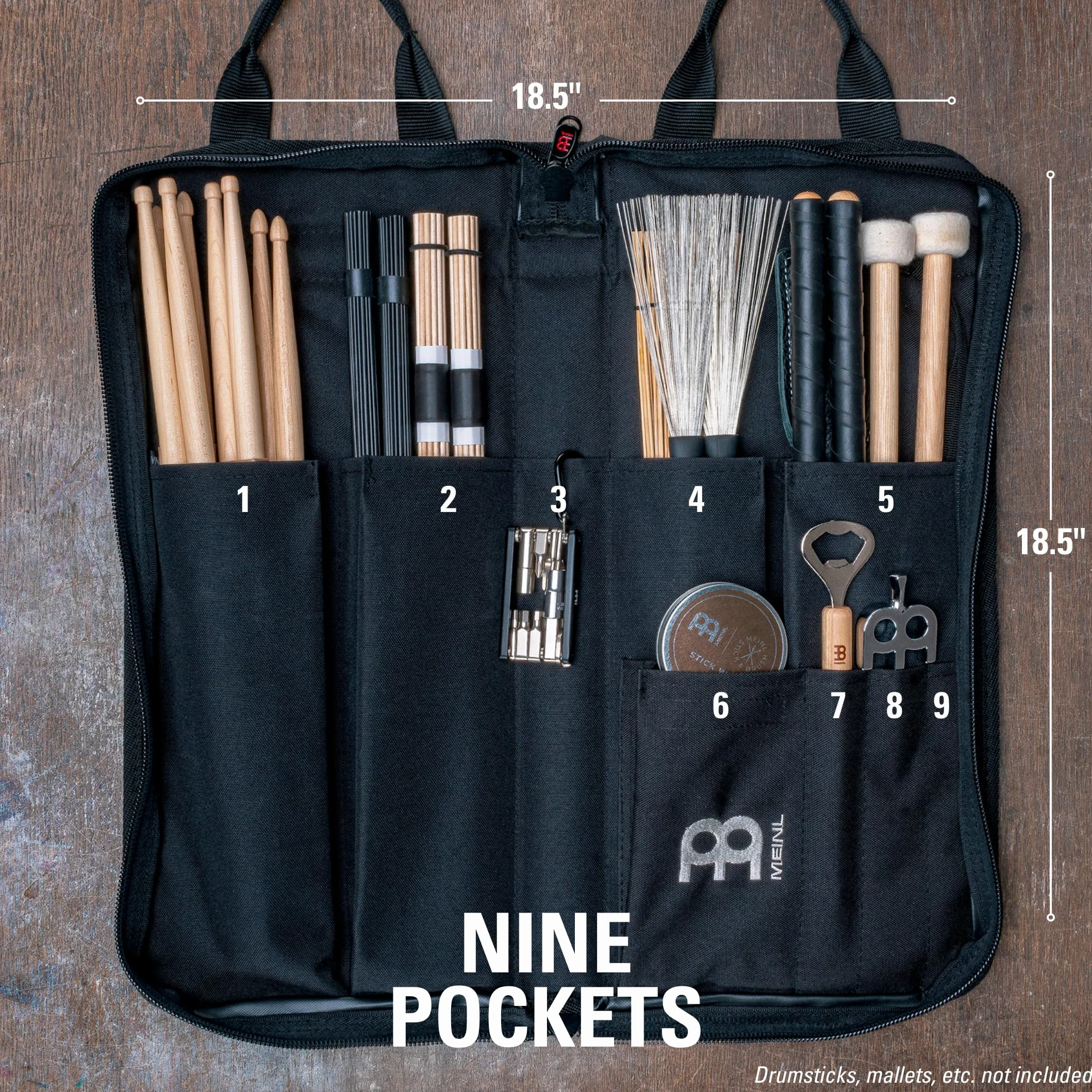 Meinl StickBag Designer MSB-1, Black - Torba na pałeczki perkusyjne