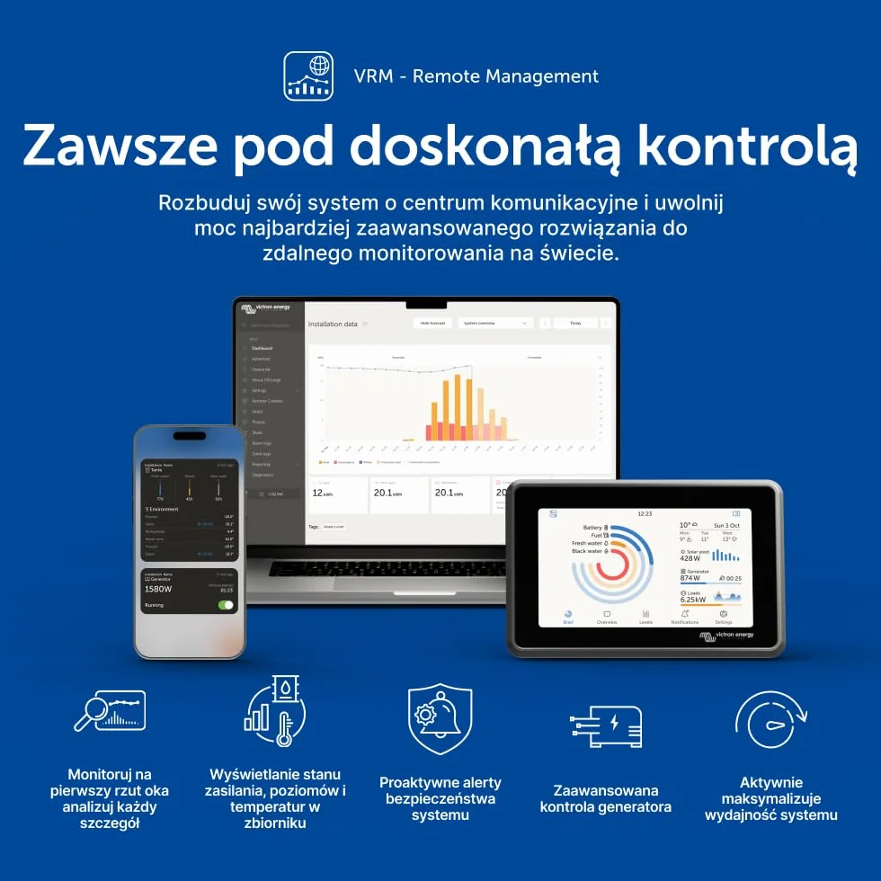 Victron Energy SmartSolar MPPT 100V 15 amp 12/24-Volt Kontroler Ładowania Słonecznego (Bluetooth)