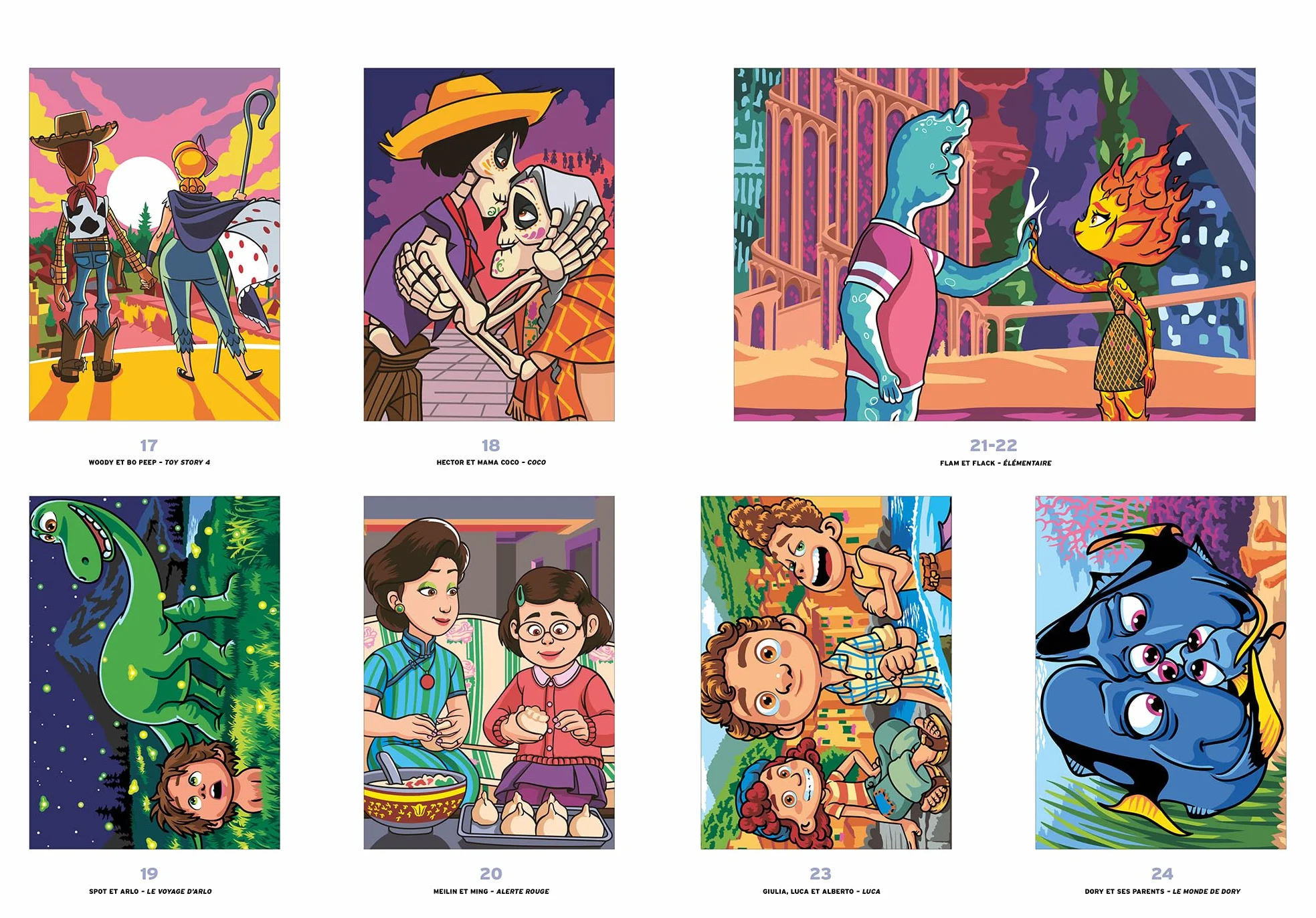Coloriages mystères Disney - Best of Pixar