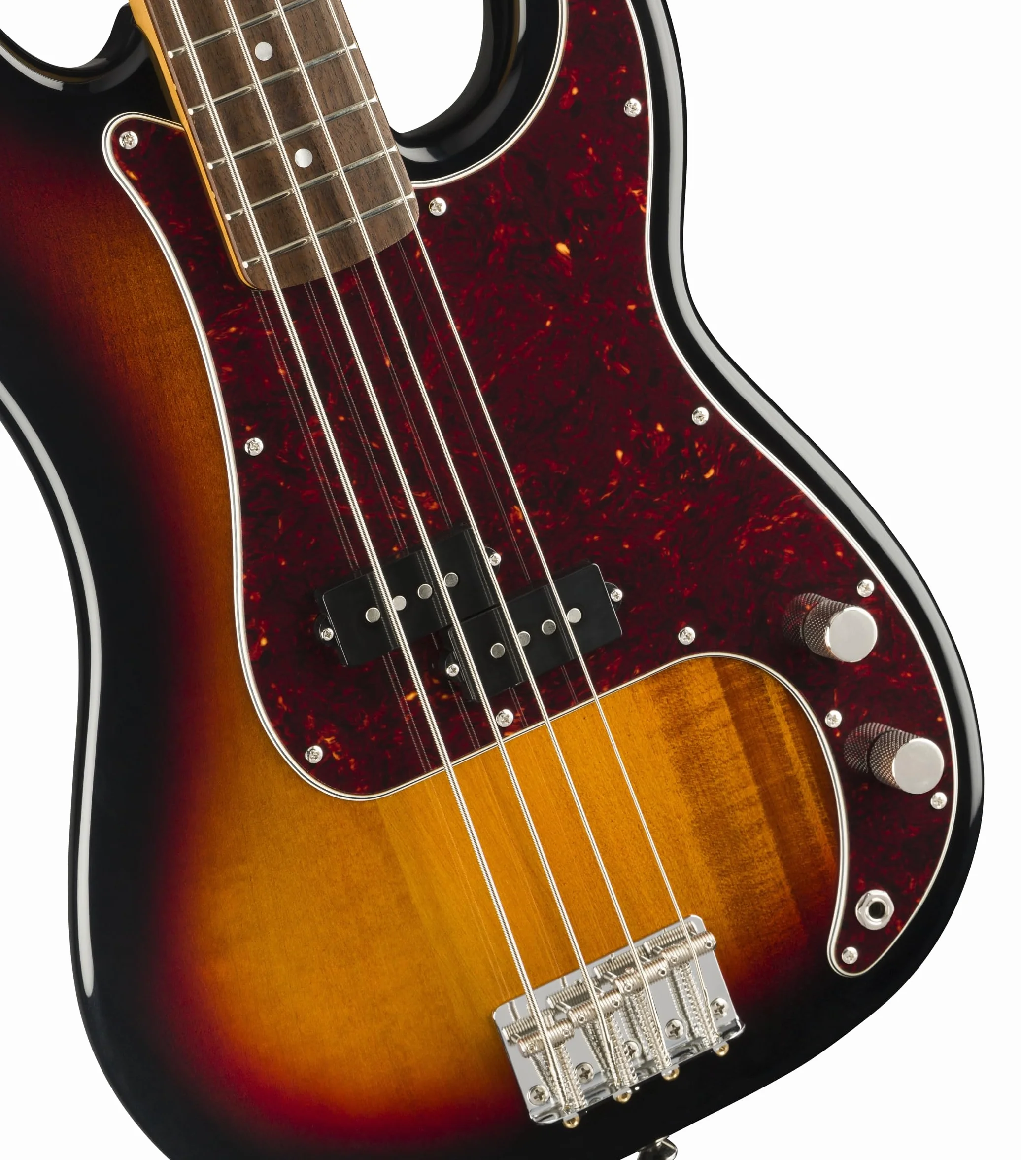 Squier firmy Fender Classic Vibe 60. precyzyjny bas, Laurel Precision Bass, normalny rozmiar, Sunburst, w 3 kolorach