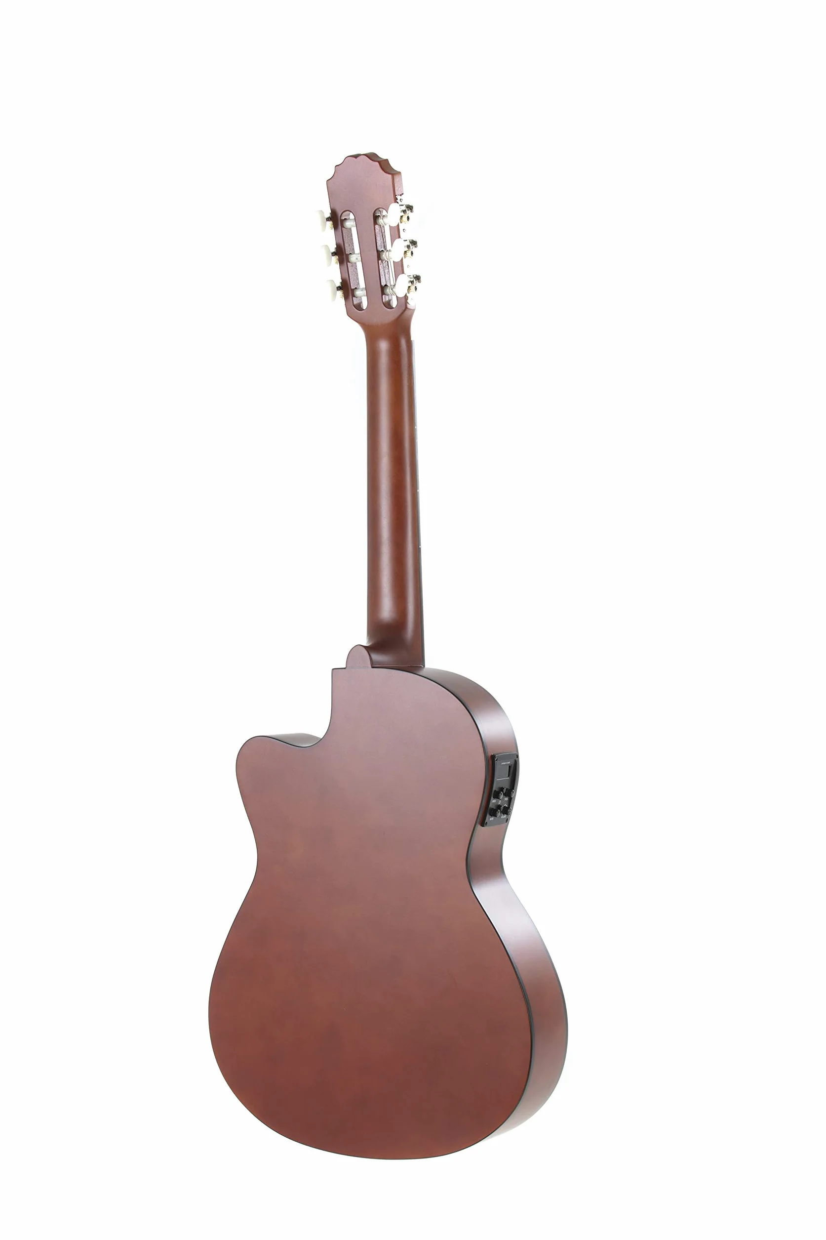 GEWA E-Akustik Gitara Klasyczna Basic - Classic Electro - 4/4 - Korpus Lipa - Przetwornik 4-pasmowy EQ z tunerem - Cutaway - Slimbody - Orzechowy kolor