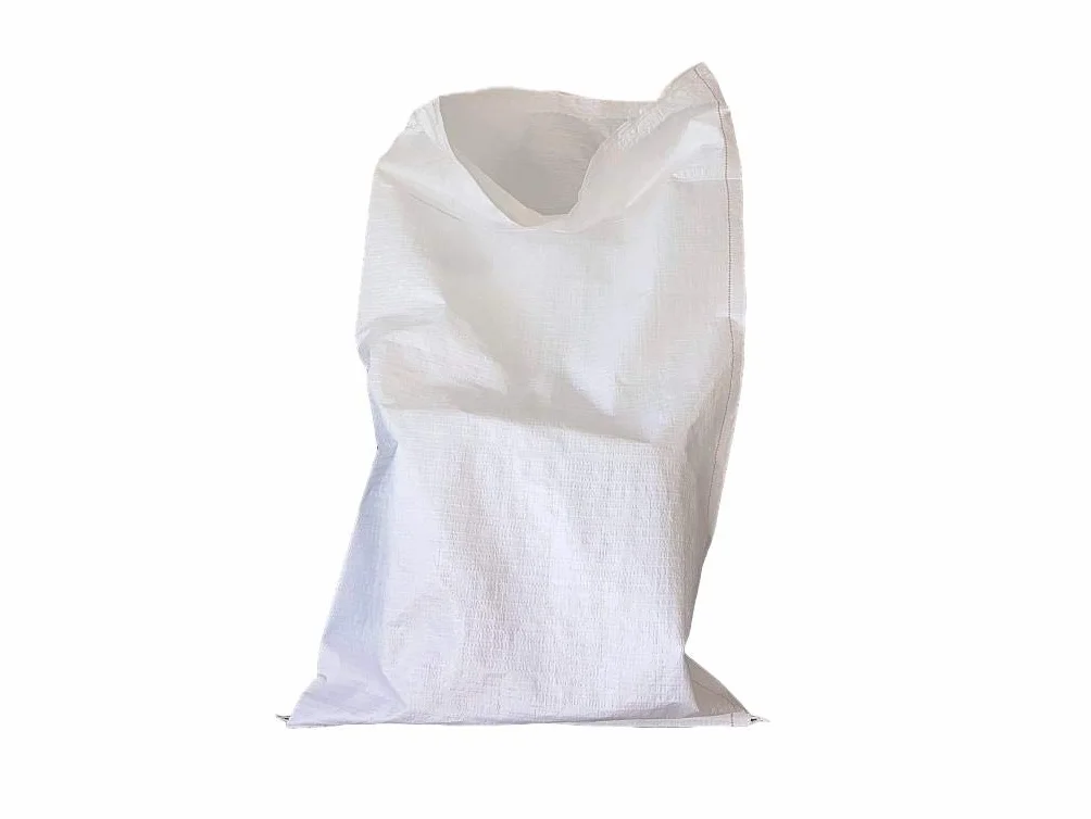 (10 sztuk) 40 x 60 cm, polipropylenowe worki tkane białe torby polipropylenowe 30 g opakowanie usuwanie odpadów (10)