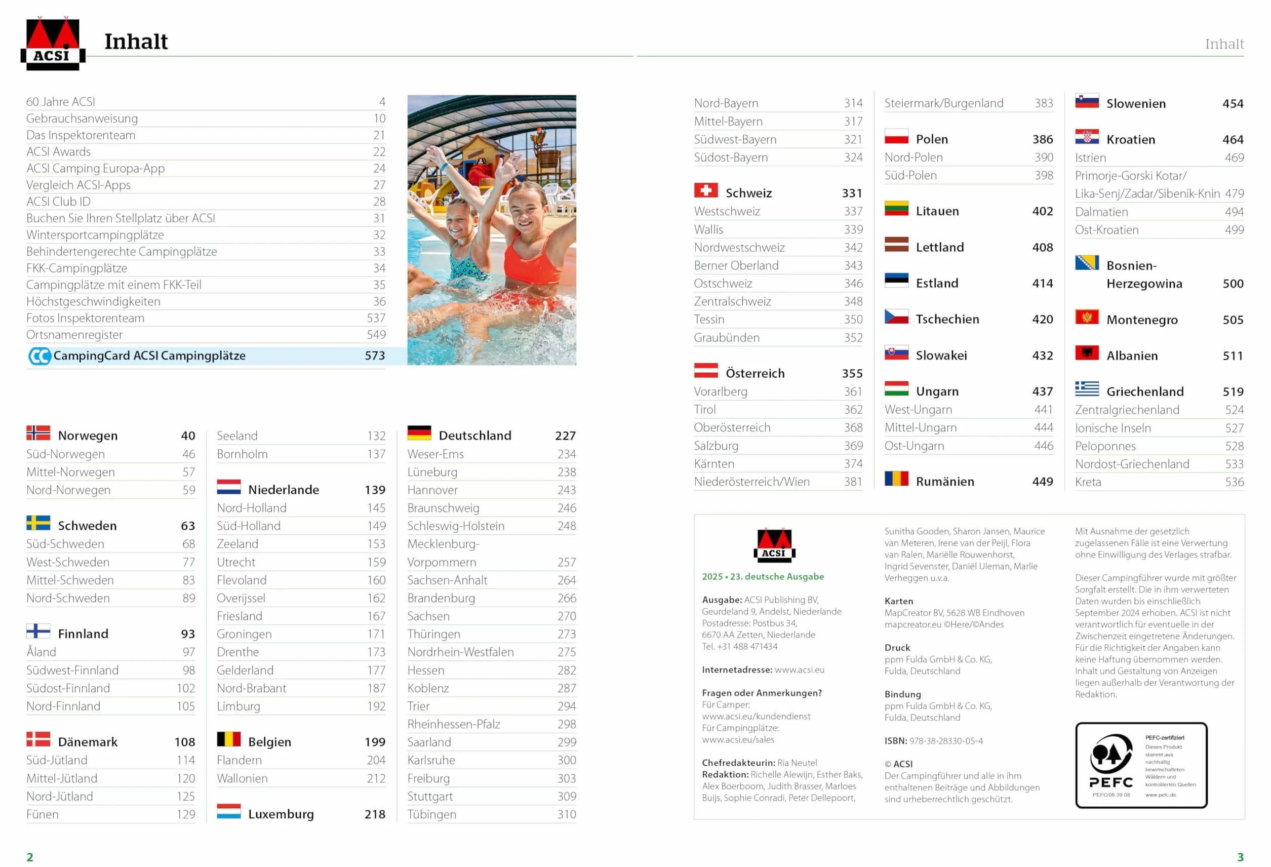 ACSI Campingführer Europa 2026: Bestehend aus 2 Bänden inkl. ACSI CampingCard Ermässigungskarte