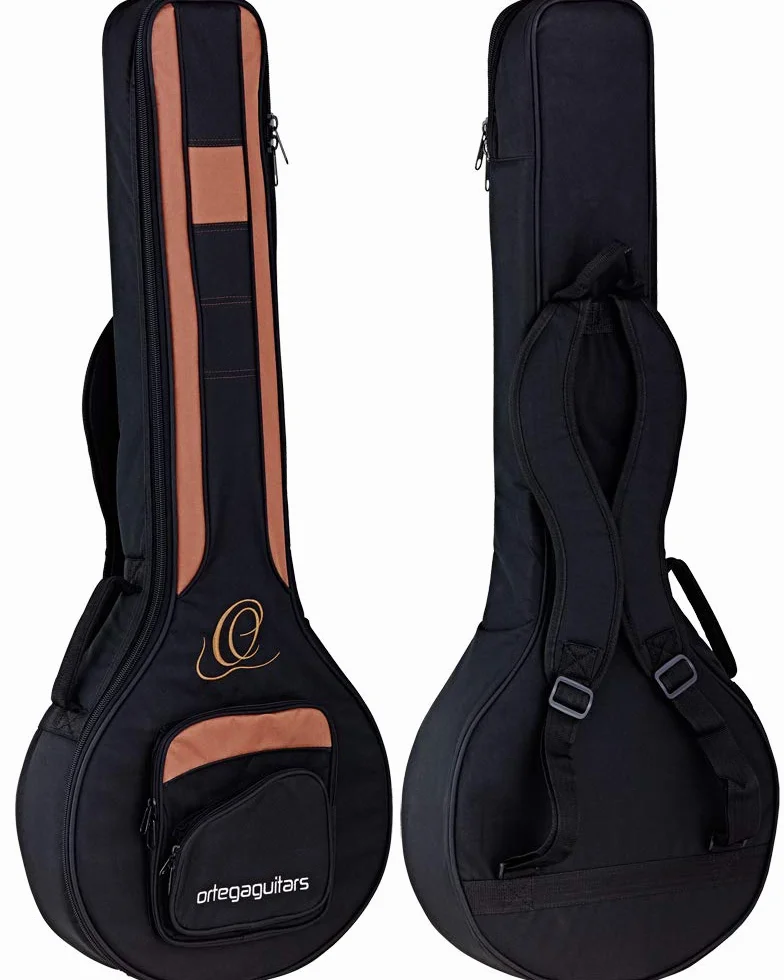 ORTEGA Raven Series Banjo 5 stringów Lefty - przezroczysty Charcoal + Gigbag (OBJE400TCO-L)