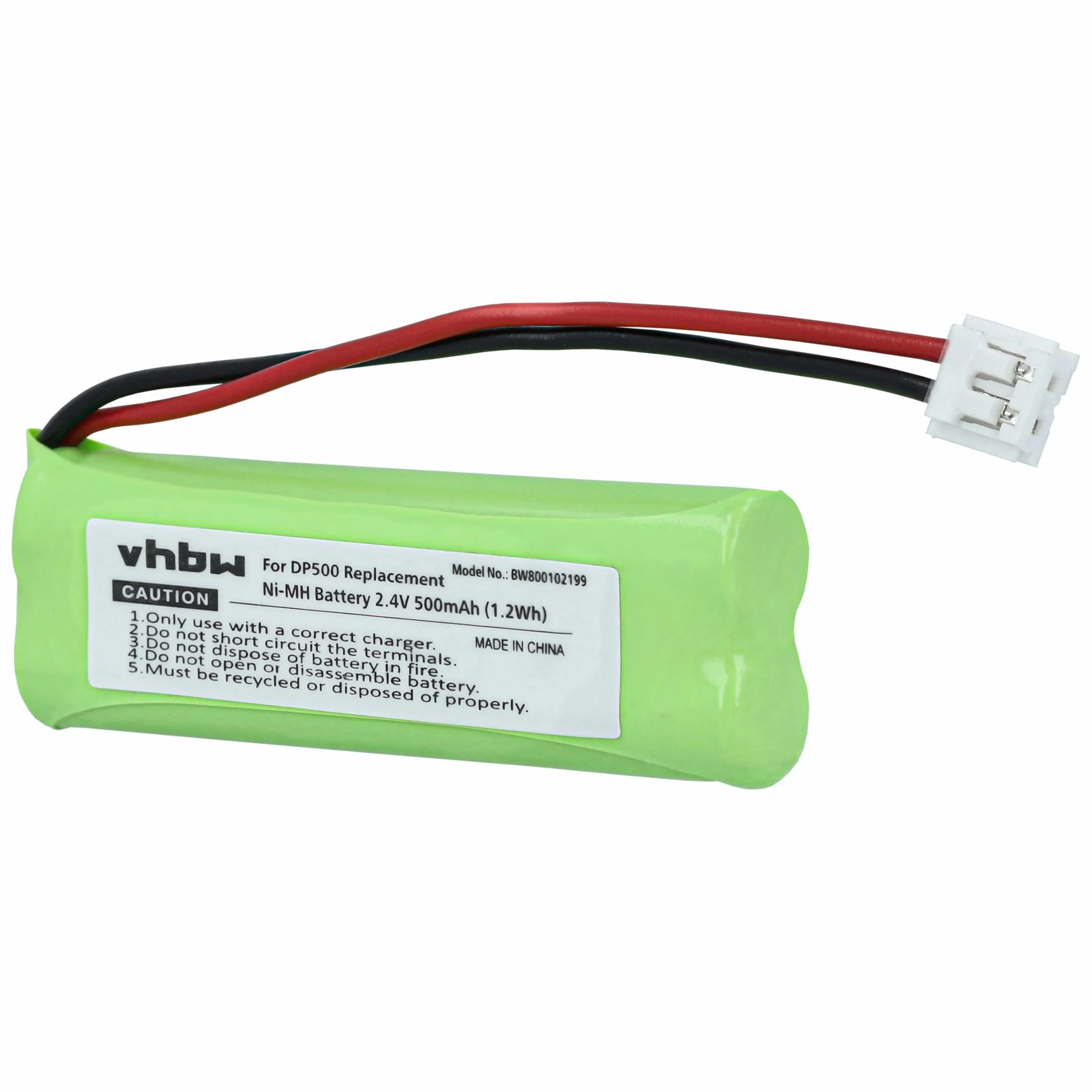 vhbw 2 x bateria pasująca do Medion MD82622, MD83001, MD83022, MD83091, MD83166, MD83274, MD83542, m.in. telefon stacjonarny (500 mAh, 2,4 V, NiMH)