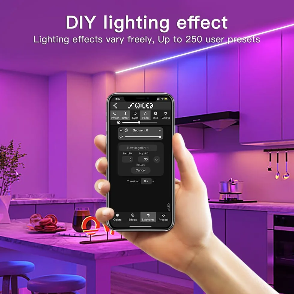 GLEDOPTO ESP32 WLED Kontroler cyfrowy LED Strip Light Controller z funkcją MIC UART Pobierz DC5-24V DIY efekt świetlny 100 + wsparcie WS2811, SK6812, SM16703P, WS2812B Adressabel Listwy świetlne