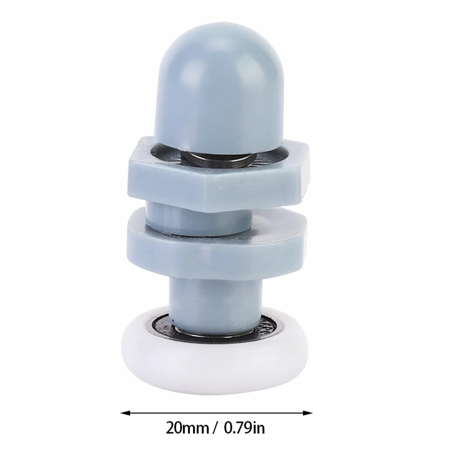 Rolki do kabiny prysznicowej, części zamienne, kółka jezdne, 8 sztuk, trwałe tworzywo sztuczne, kółka do drzwi szklanych, okien, 20 mm