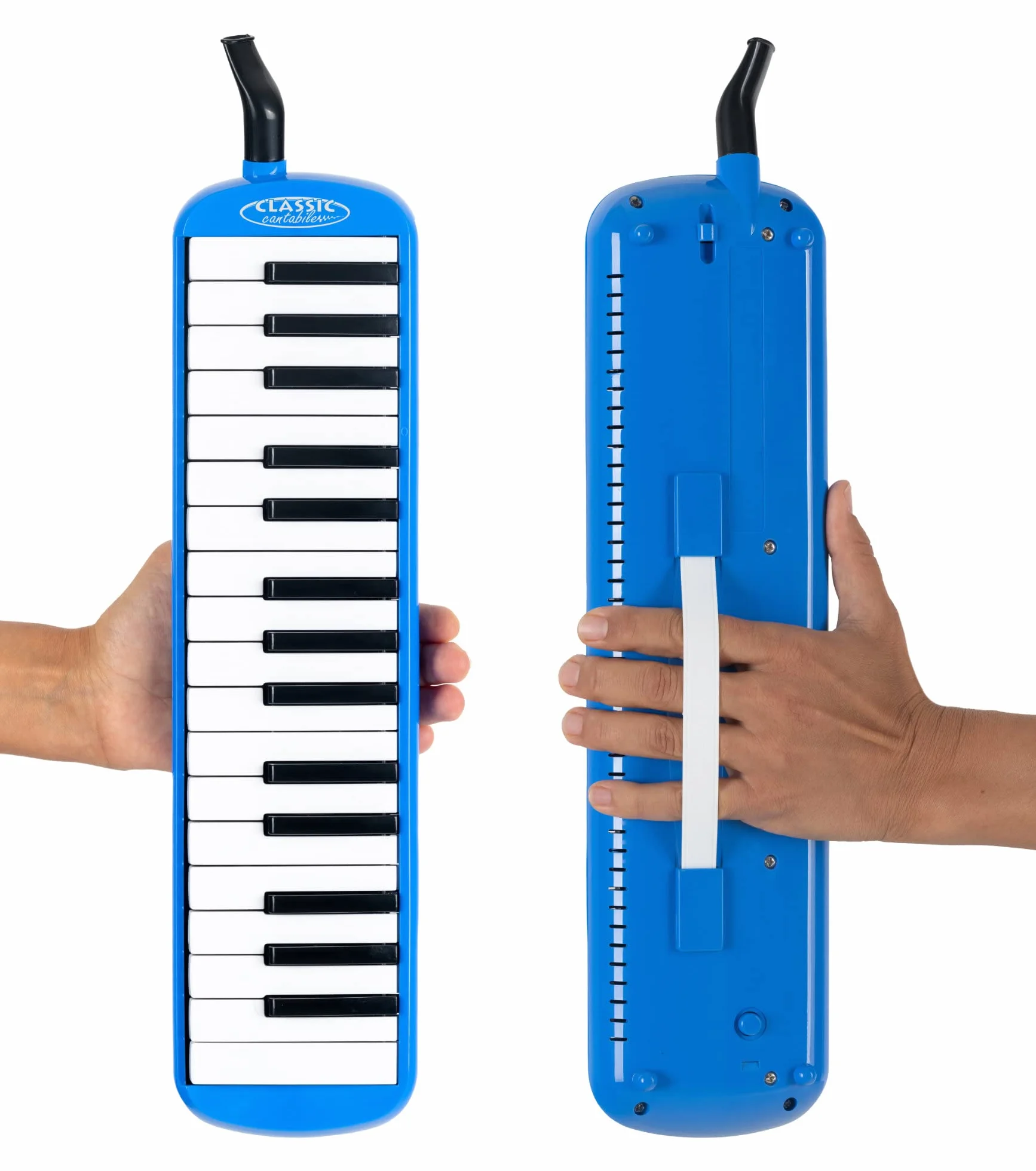 Classic Cantabile FML-32 BU Melodica 32 klawisze fa-do³, broszura 5 utworów dla dzieci, naklejki, etui, ustnik, wąż ustnik, kolor niebieski.