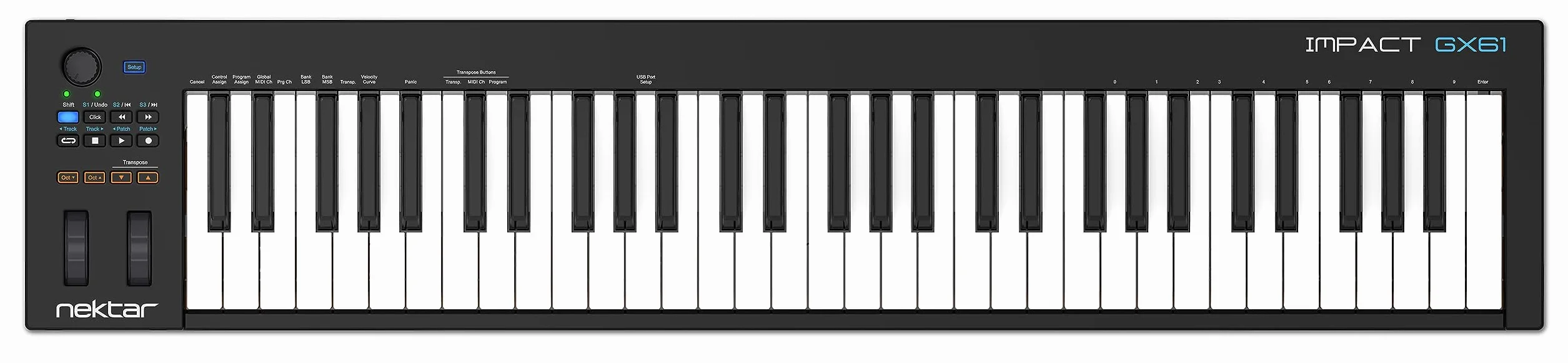 Nektar GX61 USB MIDI Keyboard, Czarny, 61 Klawiszy