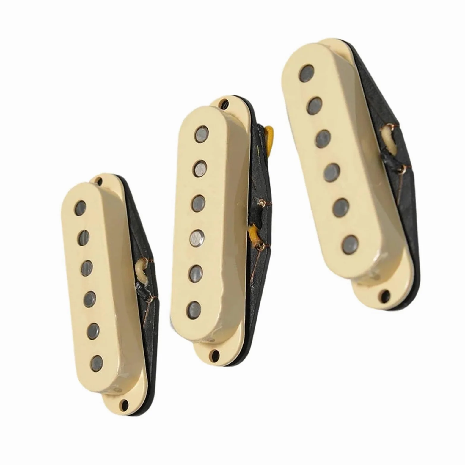 Przetwornik Gitary Elektrycznej Gitara Elektryczna Alnico 5 Retro Z Przeplotem Przetwornik SSS Wykonany Ręcznie(Yellow)
