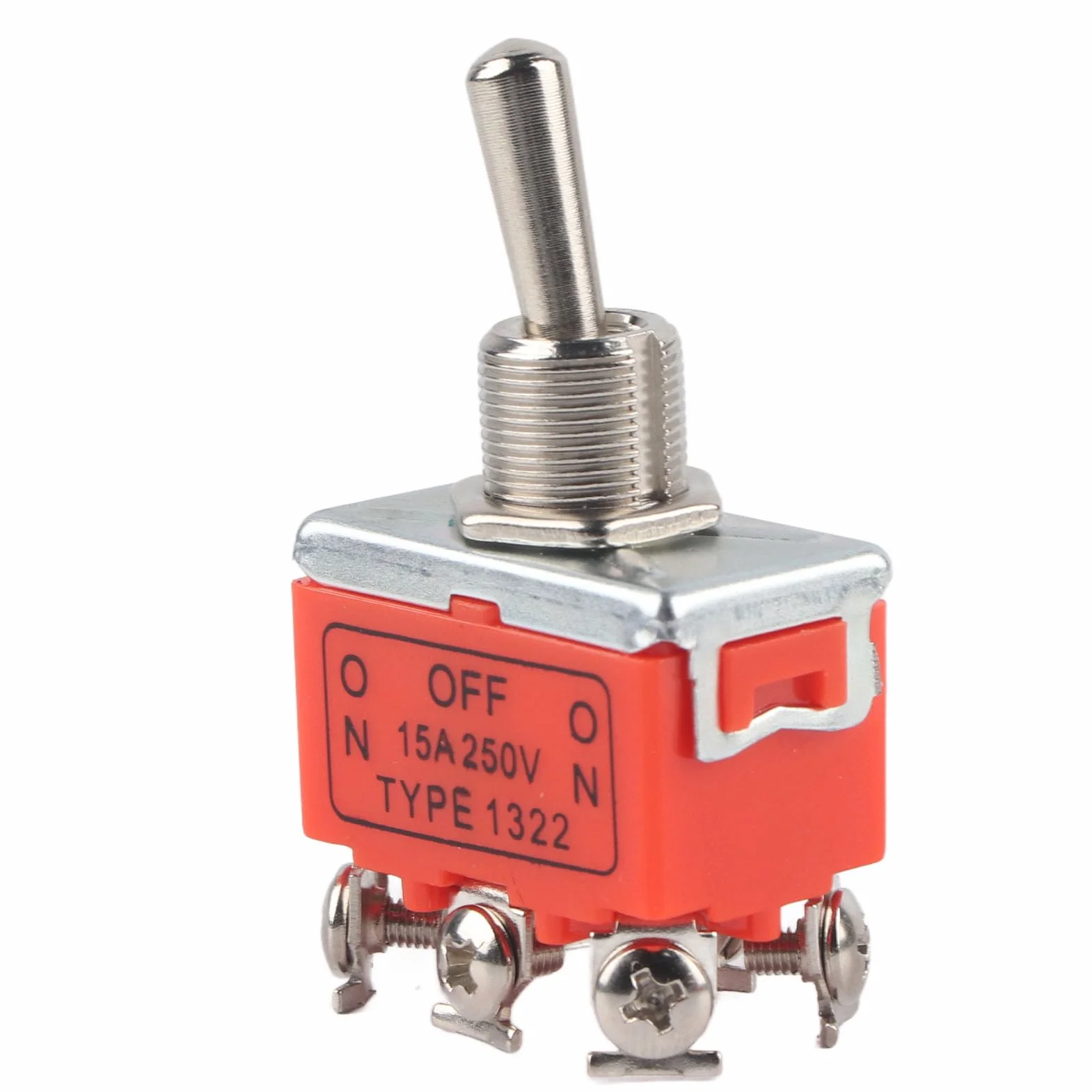 2 szt. Przełącznik Silnika Prądu Stałego CW Przełącznik do Przodu do Tyłu 24 V, Przełącznik Elektryczny do Przodu do Tyłu Silnik CCW 6-pinowy Przełącznik Dwupozycyjny 250 V 15 A,