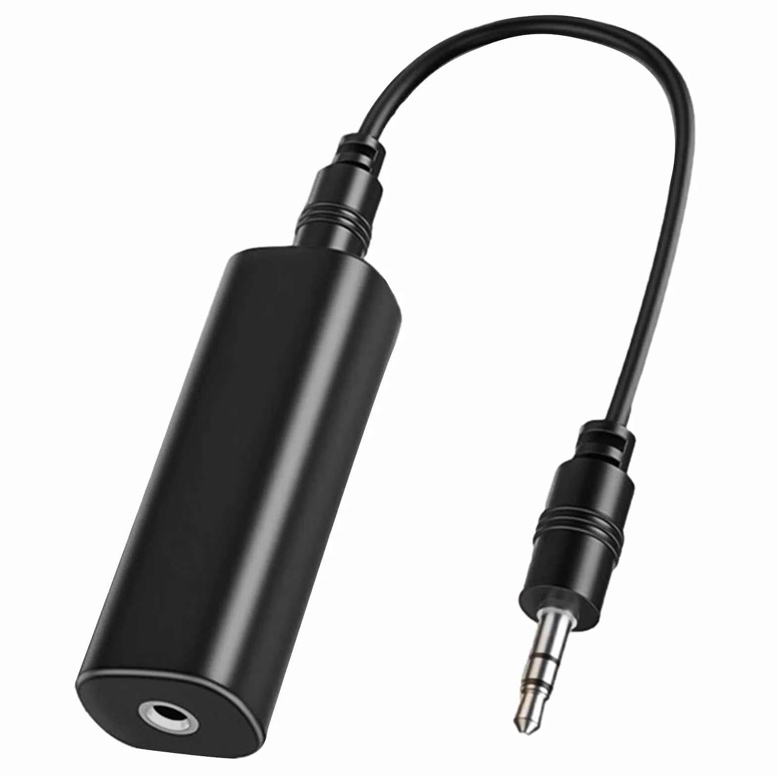 Izolator szumów Ground Loopss, czarny filtr szumów audio, do wszystkich kompaktowych tłumików do samochodów Stereo, domowego audio i systemów głośników, eliminuje układ elektryczny, 2,36 x