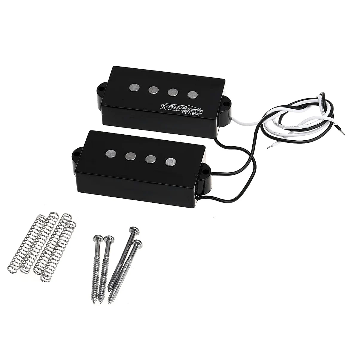 Wilkinson seria M Variable WOPB Gauss Alnico 5 Przetwornik Humbucker Precision Bass Vintage Tone Set do 4-strunowy Basu PB Style, Czarny