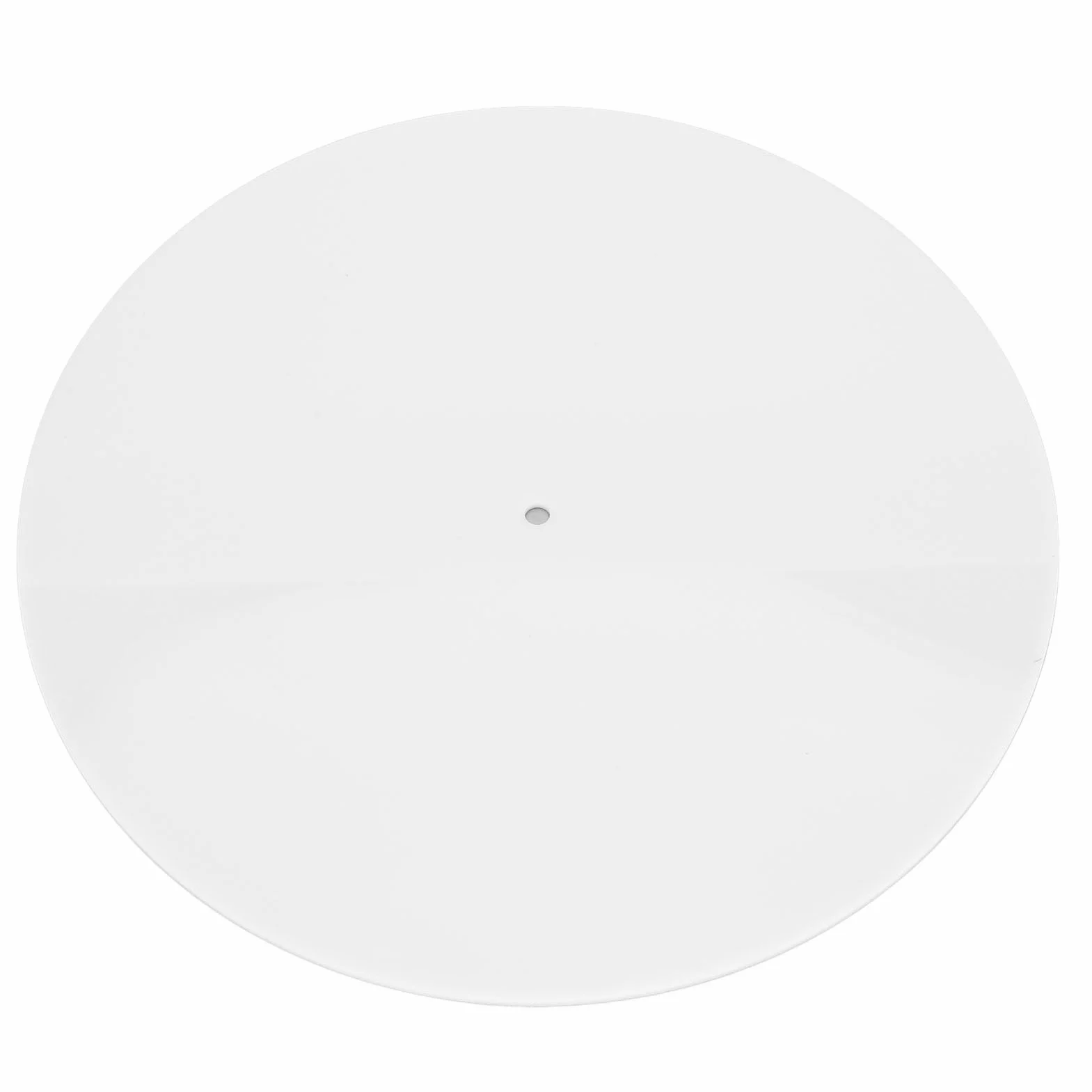 Akrylowa Mata Pod Gramofon, Wymienna Akrylowa Mata Antypoślizgowa do Gramofonu 12 Cali, Antystatyczna Mata Antystatyczna, Uniwersalna Mata Antypoślizgowa Pod Gramofon (WHITE)