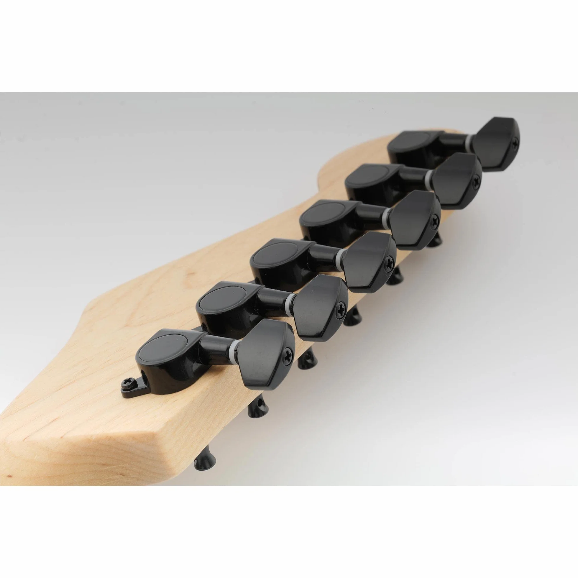 Musiclily Basic 6 w Linii Klucze Gitaryowe Tunery Kołki do Strojenia do Gitary Elektrycznej Fender Strat Tele, Czarny
