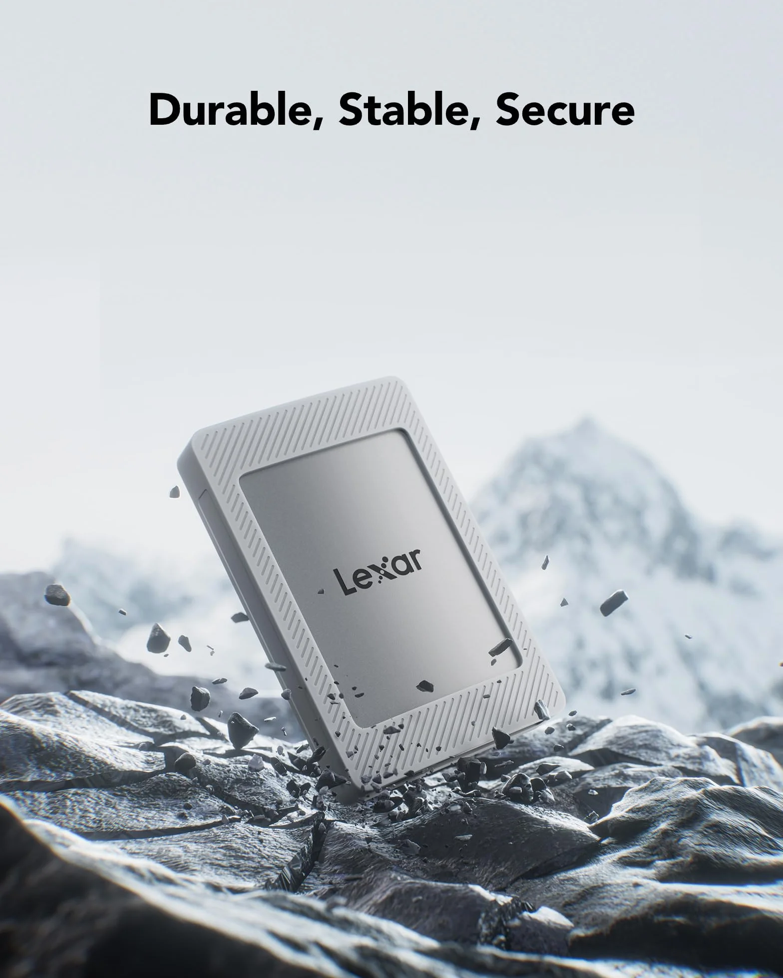 Lexar Dysk SSD ES4 Portable z zestawem magnetycznym 2TB, zewnętrzny dysk SSD USB 3.2 Gen2 1050 MB/s odczytu i 1000 MB/s zapisu, kompatybilny z iPhone 15/16, PC i Mac, laptopami typu C, tabletami, PS5