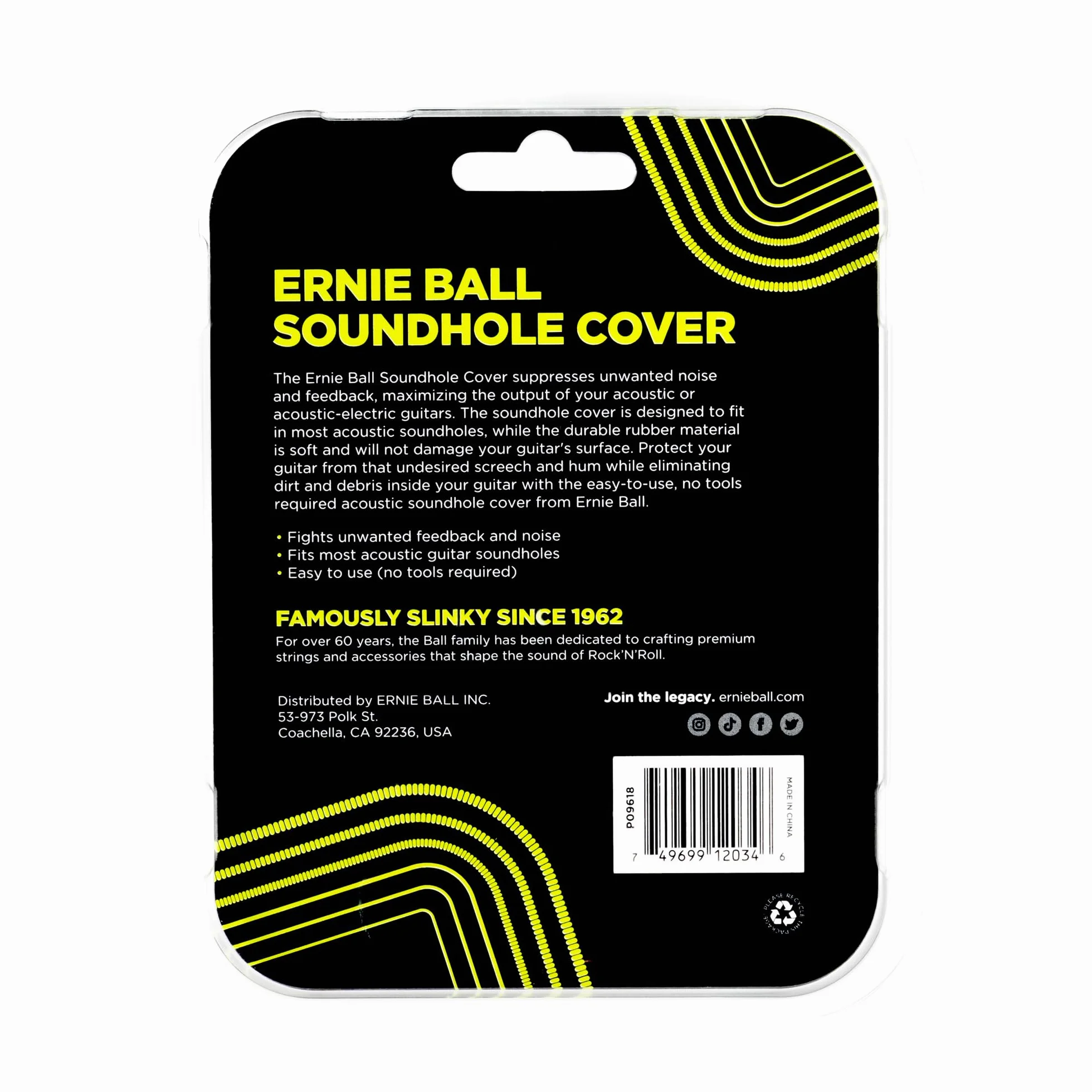 Ernie Ball Acoustic Soundhole Cover - Osłona otworu dźwiękowego do gitar akustycznych