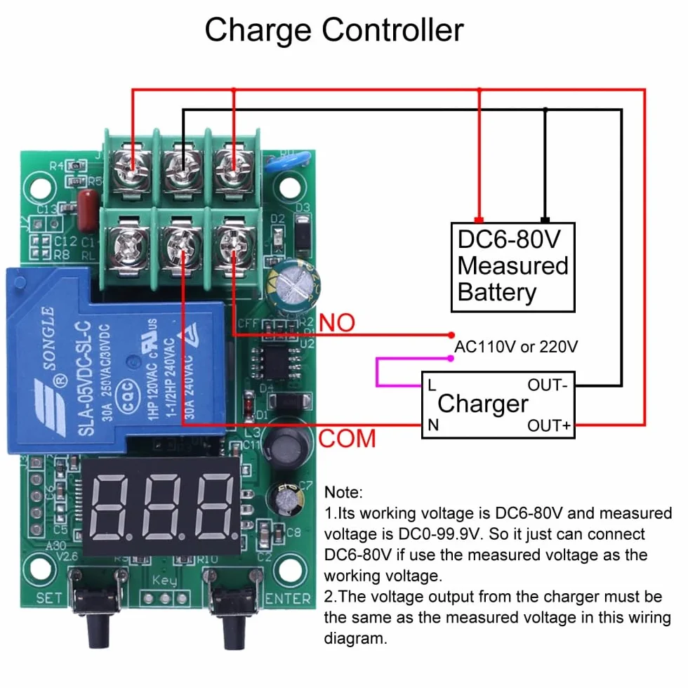 Moduł monitorowania napięcia z opóźnieniem, A30-U1 DC 0-99,9 V Voltage Monitor moduł, programowalny kontroler przekaźnika opóźniającego, ochrona baterii