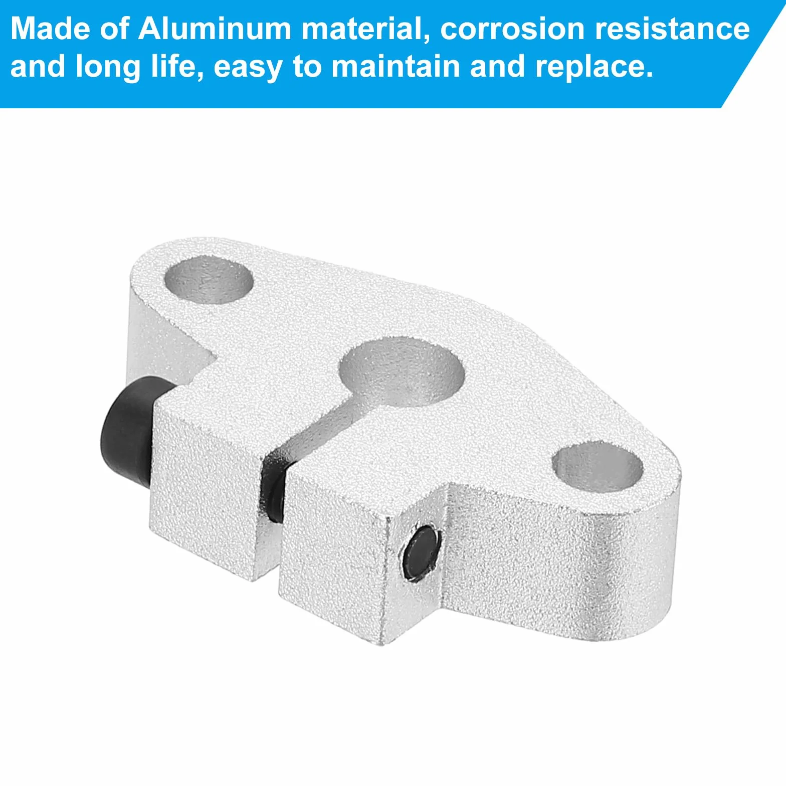 PATIKIL SHF10 aluminiowy ruch liniowy pręt szynowy uchwyt zaciskowy prowadnicy 4 szt. do 10 mm wału