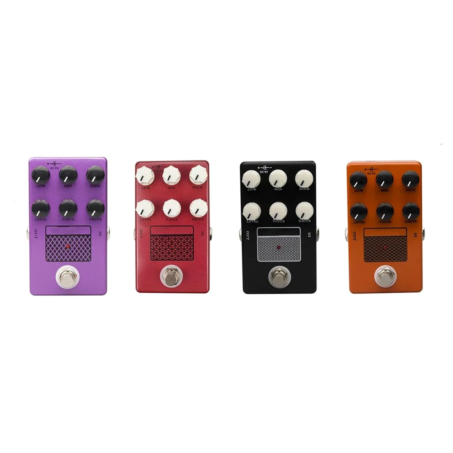Efekty Gitarowe I Akcesoria Do Instrumentów Wzmacniacz Pedał Efektów Gitarowych True Bypass Metalowa Obudowa Profesjonalne Akcesoria(Orange)