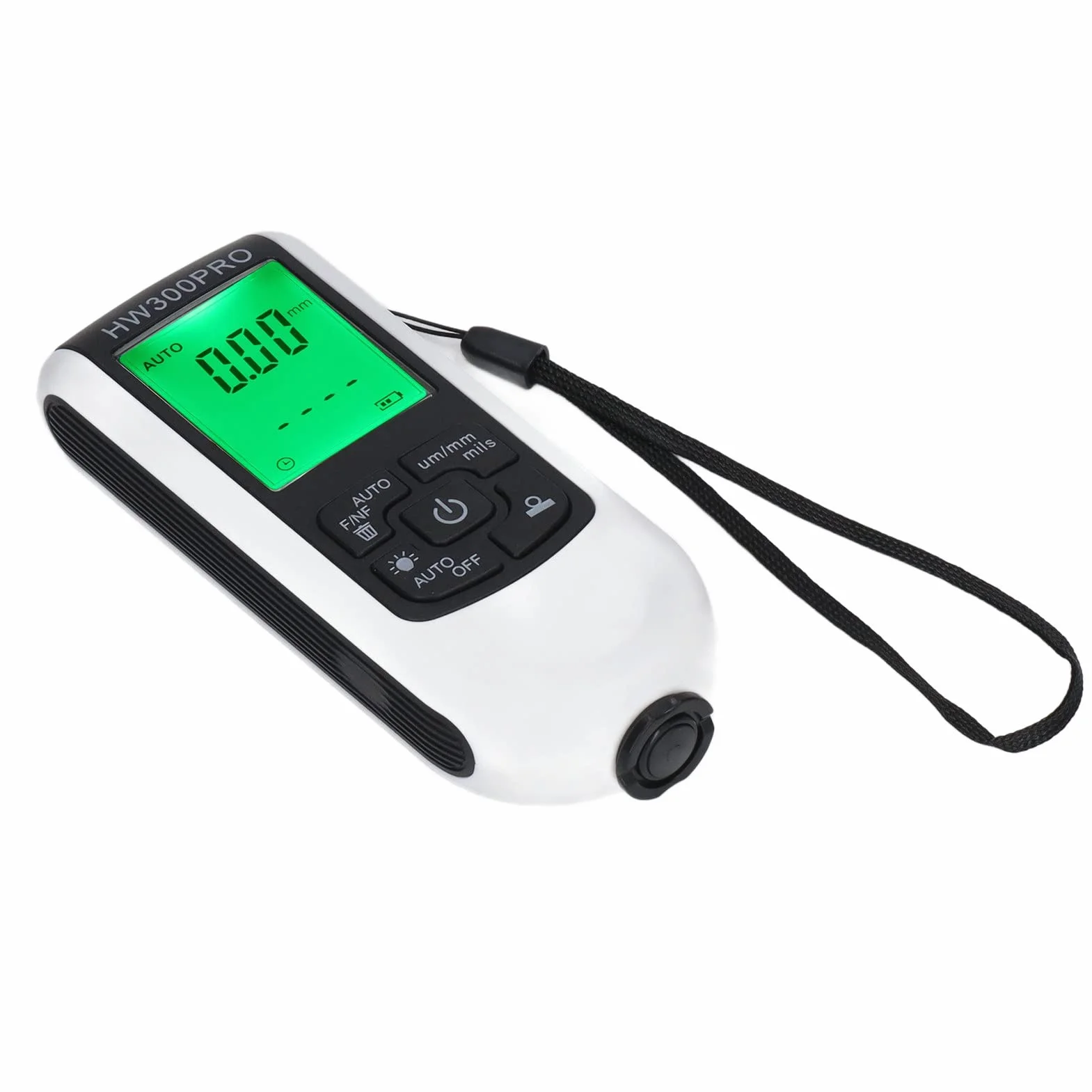 Cyfrowy Miernik Grubości Powłoki Tester Miernika Grubości Lakieru dla Przemysłu Samochodowego i Laboratoryjnego (WHITE)