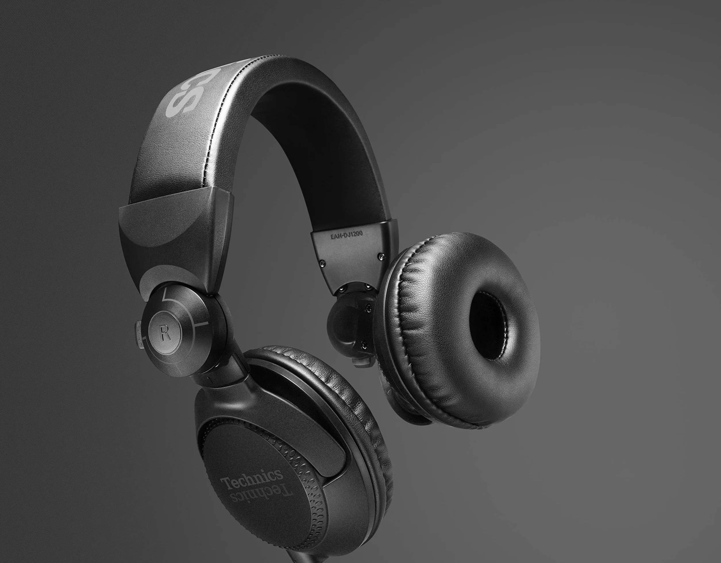 Technics EAH-DJ1200EK Nauszne Profesjonalne Słuchawki Przewodowe DJ, Czarny, 1 Zestaw
