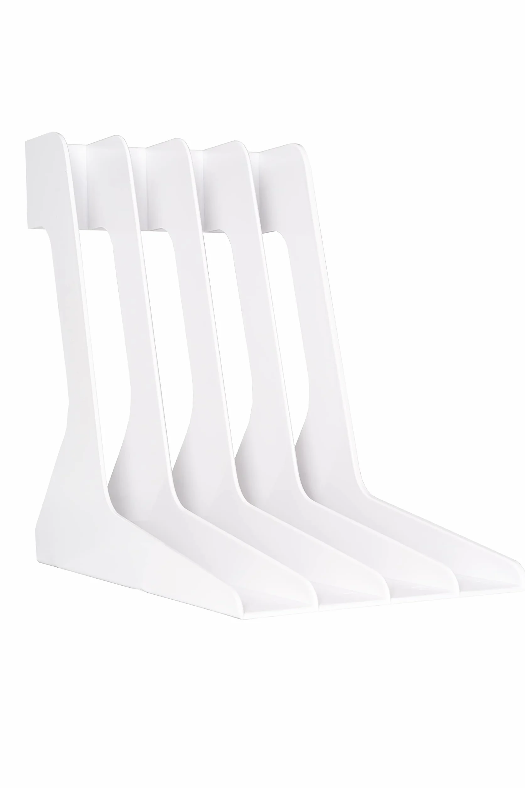 Audio Anatomy: LP Holder White Solid Stojak na winyle biały
