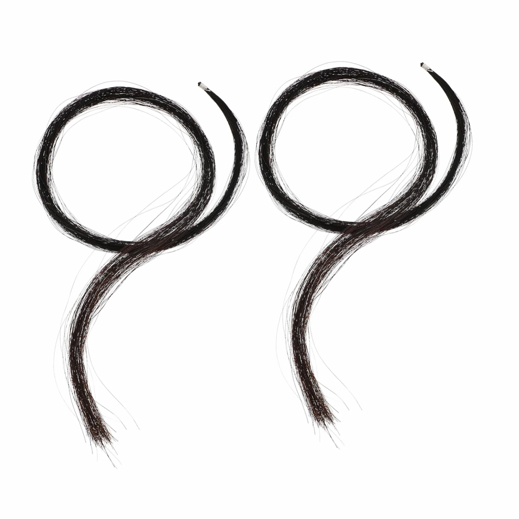 Hanks Natural Violin Horse Hair for Bow Repair Durable String Accessory for Violin and Smaller Instruments Pre-tied for Easy Installation