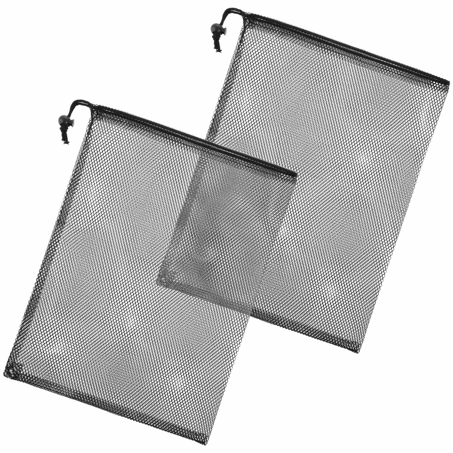 2 szt. siatkowa torba ze sznurkiem, 30 x 40 cm z zamknięciem na sznurek, filtr siatkowy pompy stawowej, trwałe nylonowe torby ze sznurkiem, torby barierowe pompy stawowej do filtrów zewnętrznych