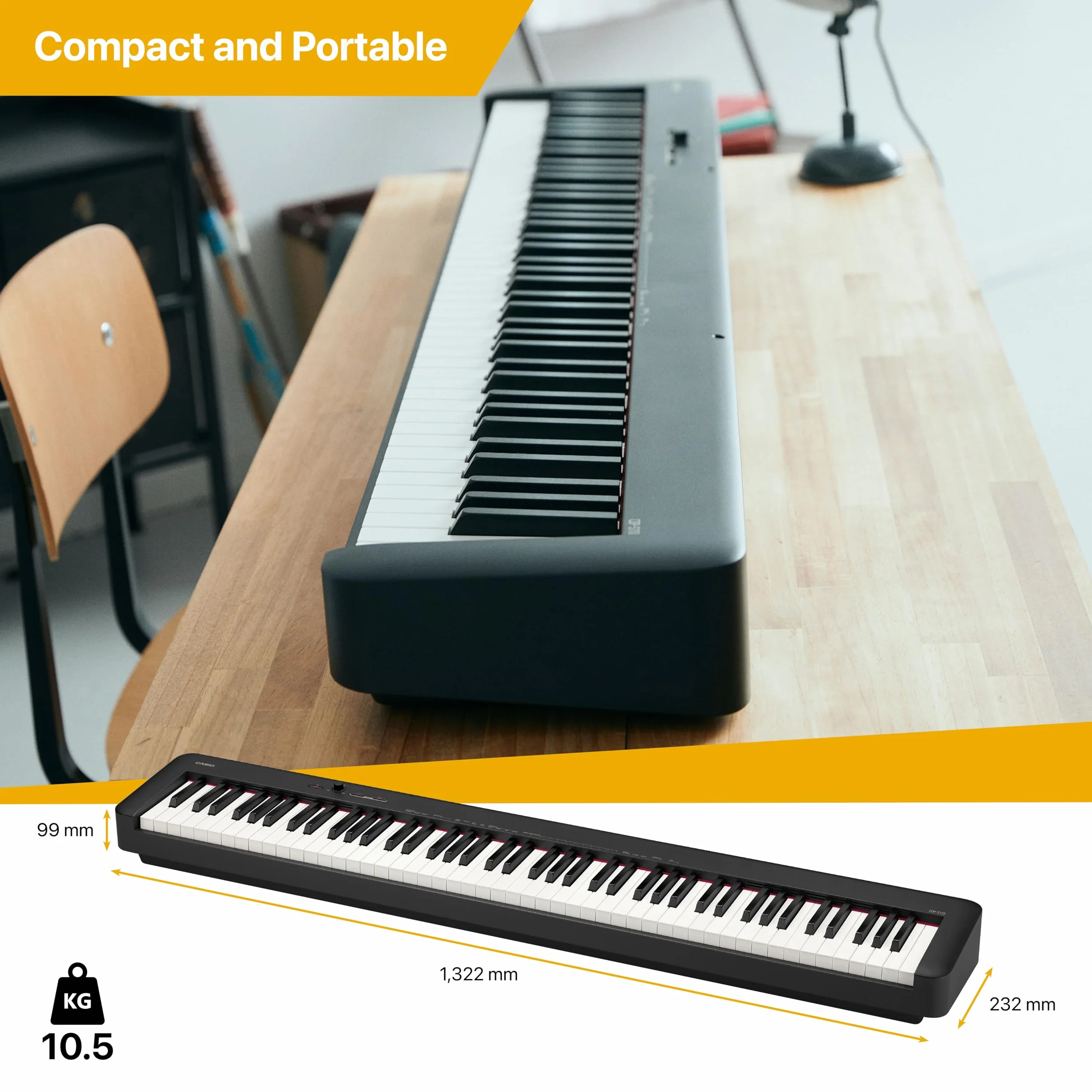 Casio CDP-S110 BK - Pianino sceniczne