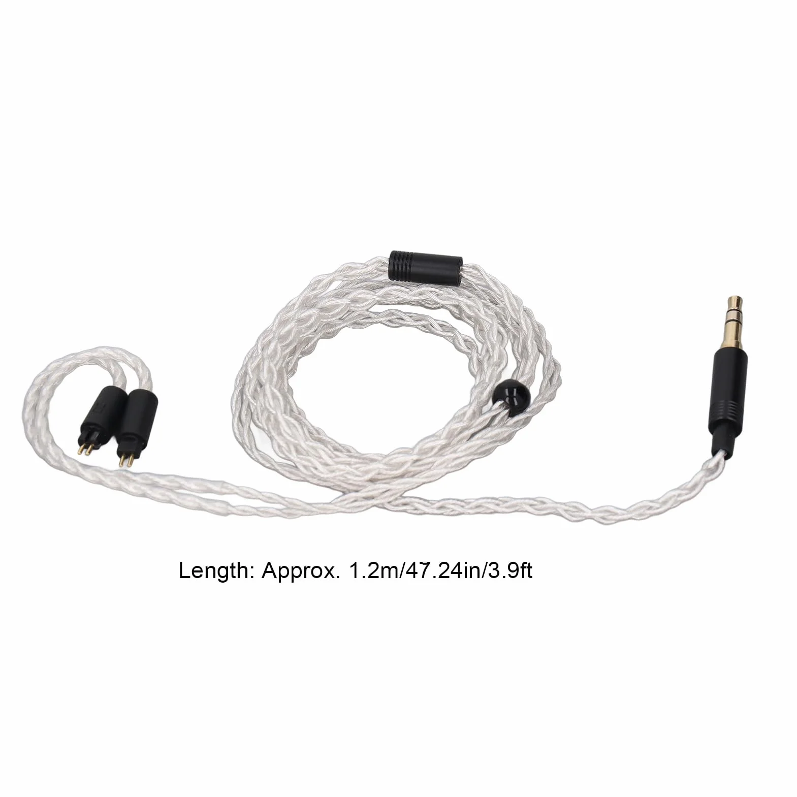 Sxhlseller Kabel Dźwiękowy 3,5 Mm do 2 Pinów 0,78 Mm - Kompatybilny z TRN VX, Odporny na Zużycie dla FII O Fh1s, Przyciągający Wzrok Wygląd dla CCA CA4