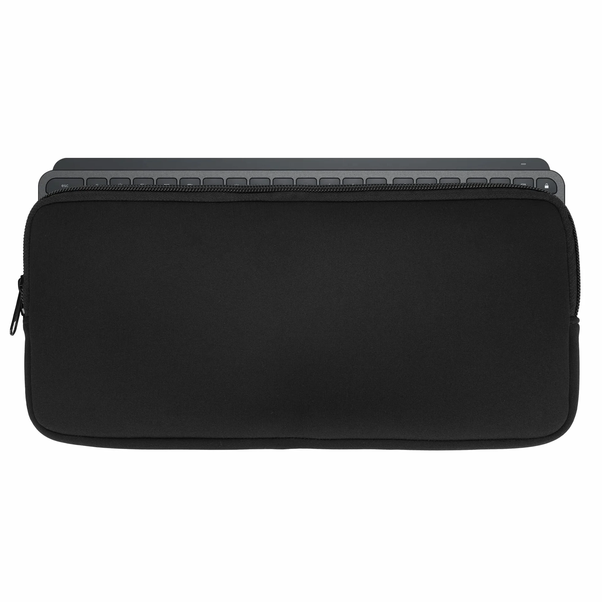 kwmobile Neoprenowe etui kompatybilne z Logitech Mx Keys Mini Wireless - etui na klawiaturę, miękki rękaw podróżny, czarne