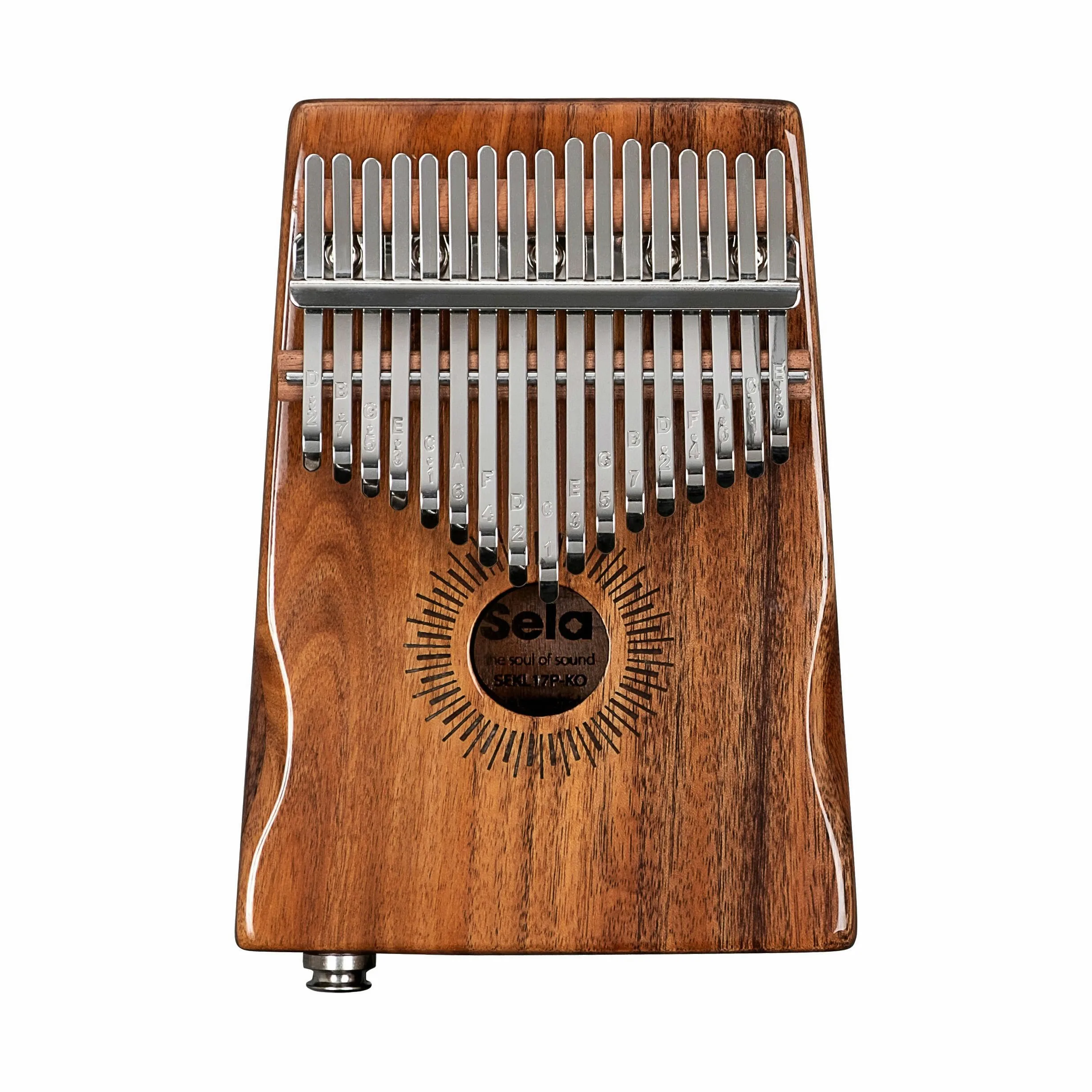 Sela Kalimba 17 Koa Hollow with Pickup