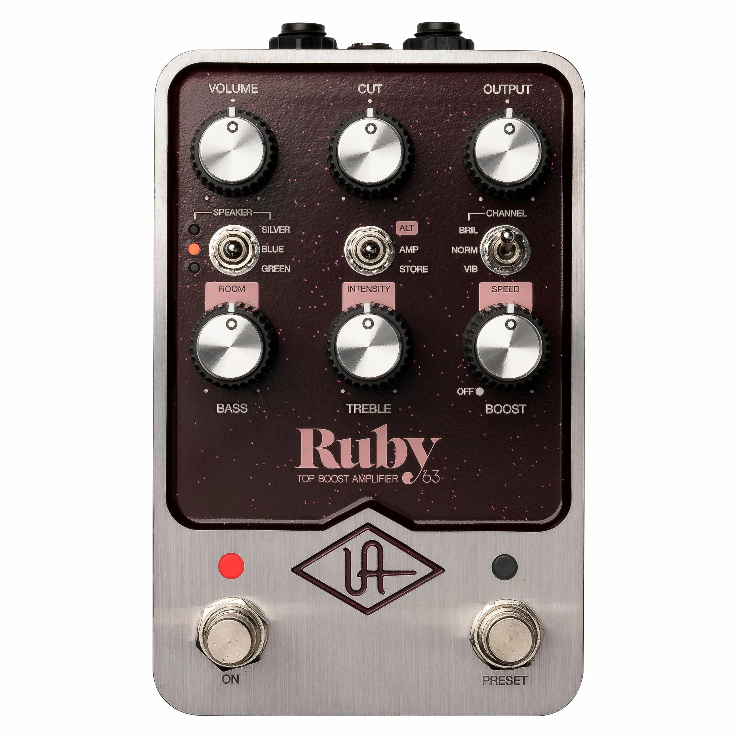 Universal Audio UAFX Ruby '63 Top Boost pedał wzmacniacza na wybranych pedałach UAFX do 31 grudnia