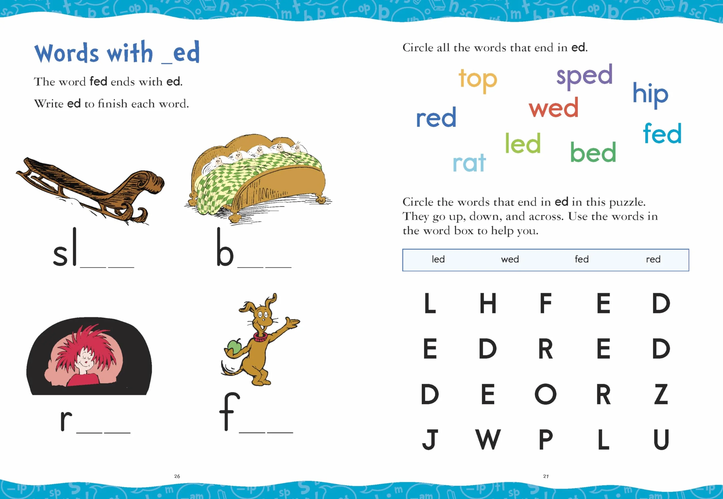 Dr. Seuss Phonics Level 1 Workbook: A Phonics Workbook to Help Kids Ages 4-6 Learn to Read (For Kindergarten and Beyond)