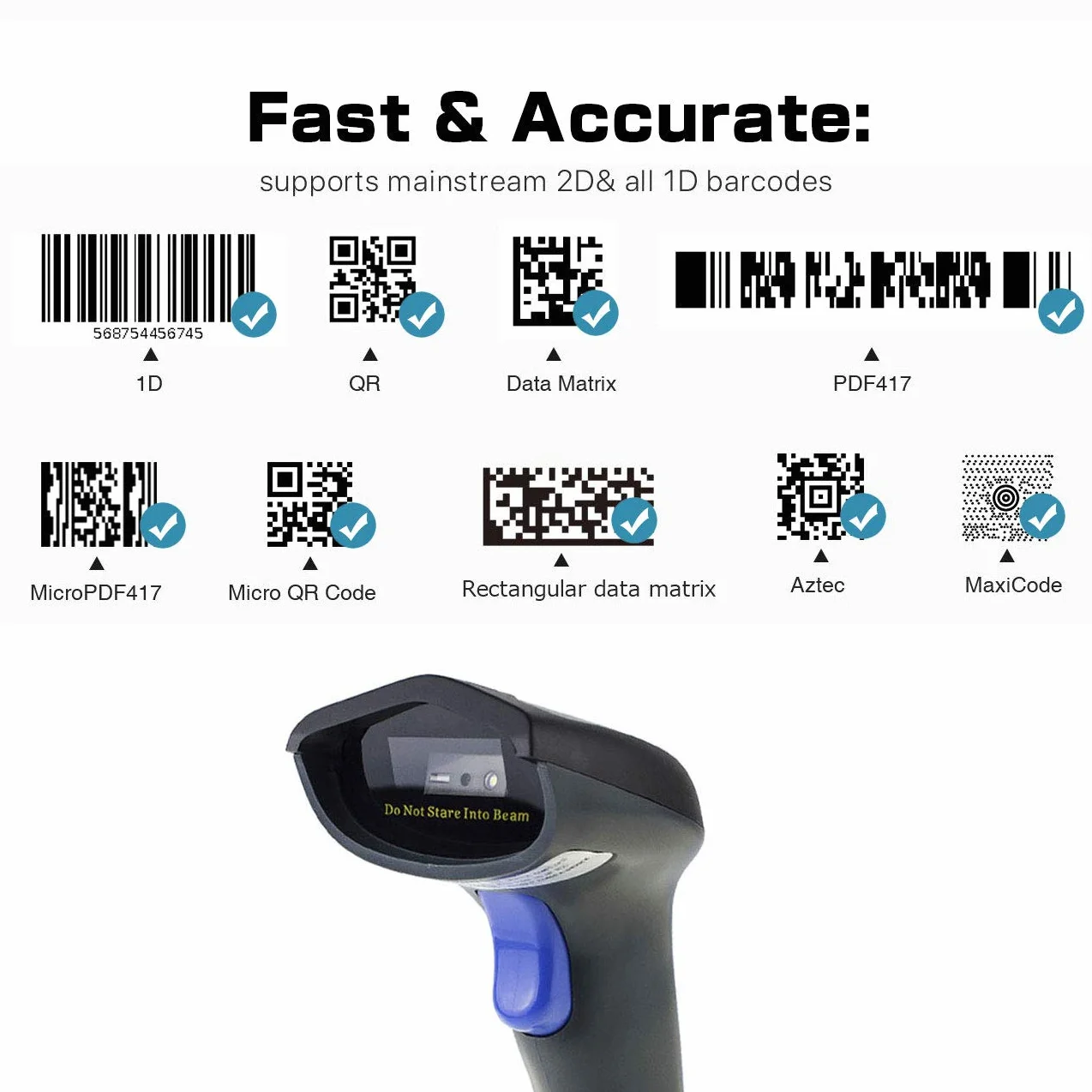 NETUM Skaner kodów kreskowych Bluetooth 2D 3 w 1 (2,4 G bezprzewodowy i Bluetooth i USB) czytnik kodów kreskowych skanowanie QR PDF417 DataMatrix Maxicode do telefonu komórkowego Android iOS PC komputer W8-X