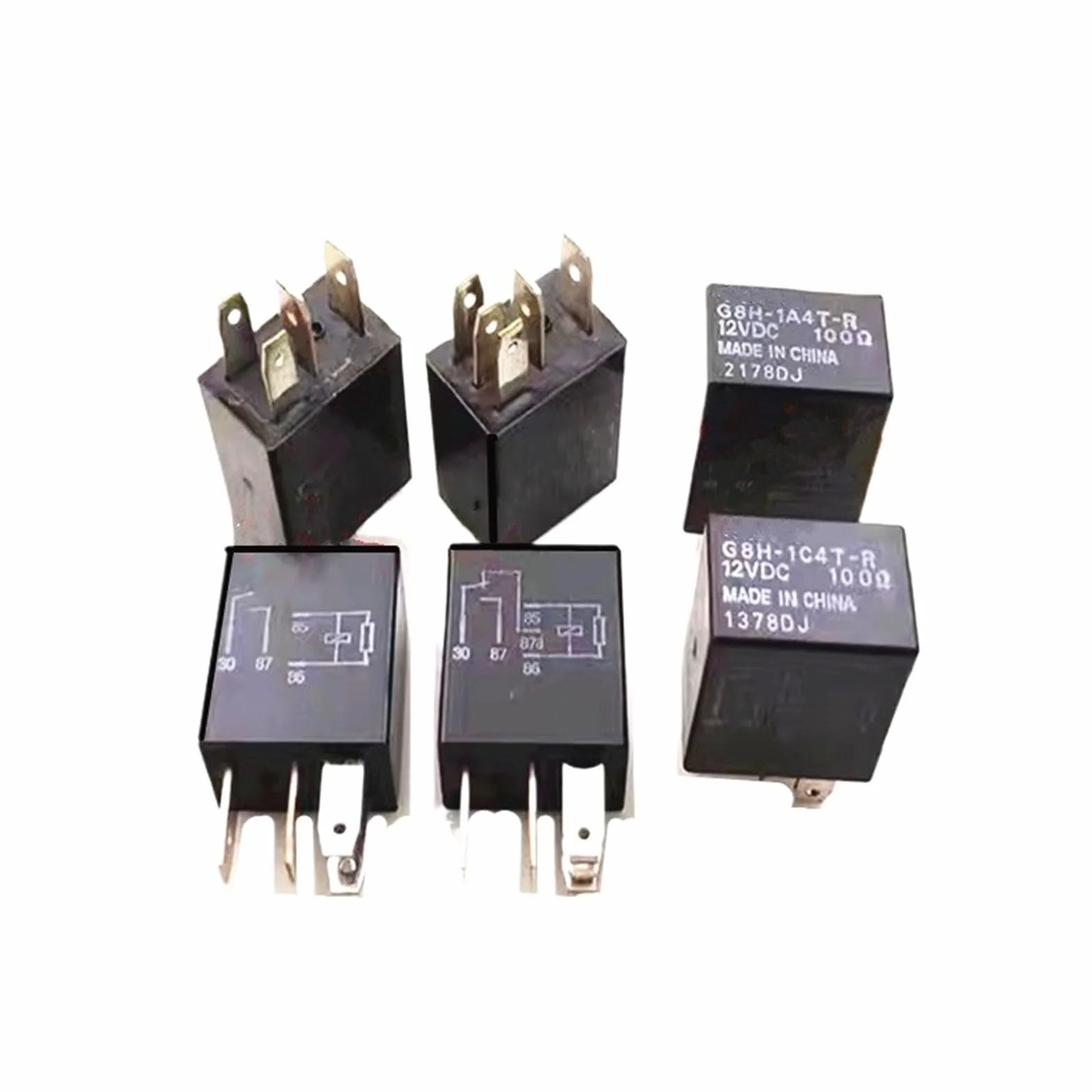 G8H-1A4T-R-12VDC G8H-1C4T-R-12VDC G8H-1A4T-R 12 VDC G8H-1C4T-R 12 VDC przekaźnik motocyklowy 4-pinowy 5-pinowy (G8H-1C4T-R-12VDC)