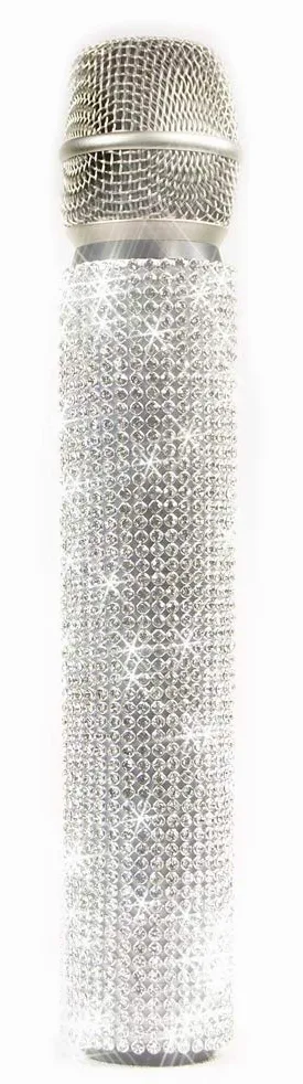 » 7001 Crystal« rękaw na mikrofon - wsuwany rękaw na mikrofony bezprzewodowe - styl: białe diamenty