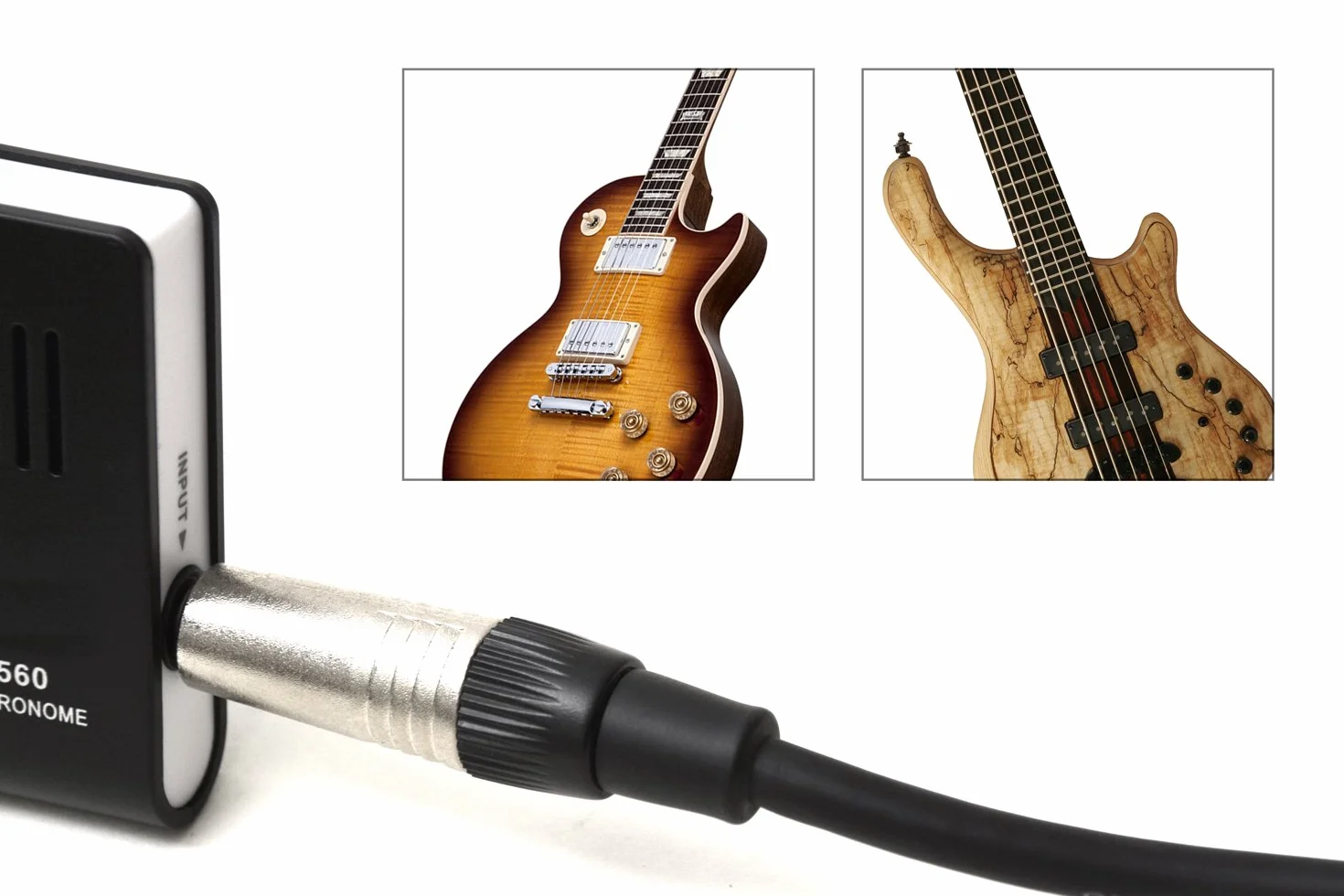 (AMT-560) Agregator + metronom + generator dźwięku. Multiinstrument elektroniczny z 4 opcjami tuningu: z zaciskiem (dowolny instrument), poprzez bezpośrednie połączenie (instrumenty