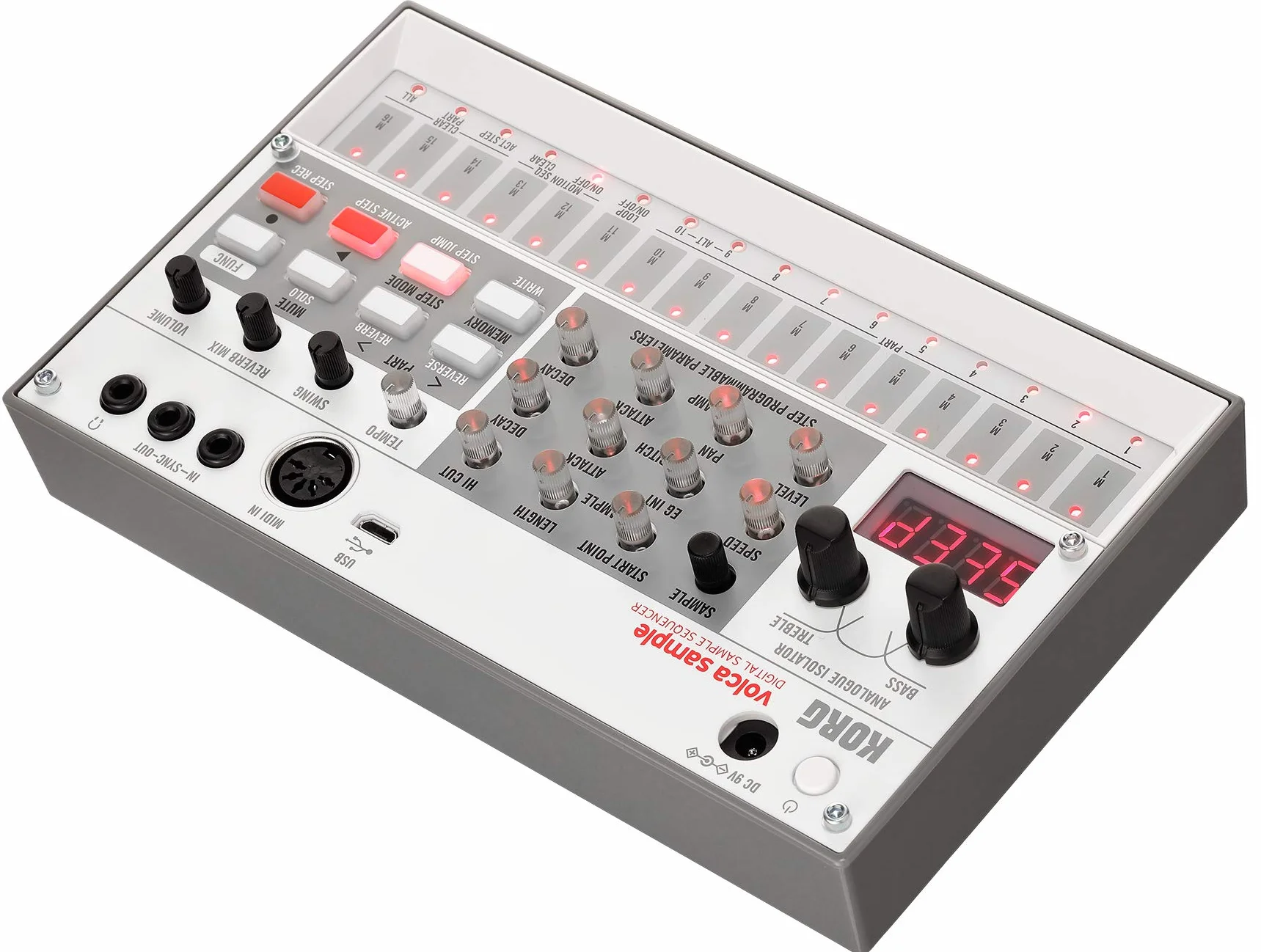 Korg Sampler, Szary, 19,3 x 11,4 x 4,3 cm