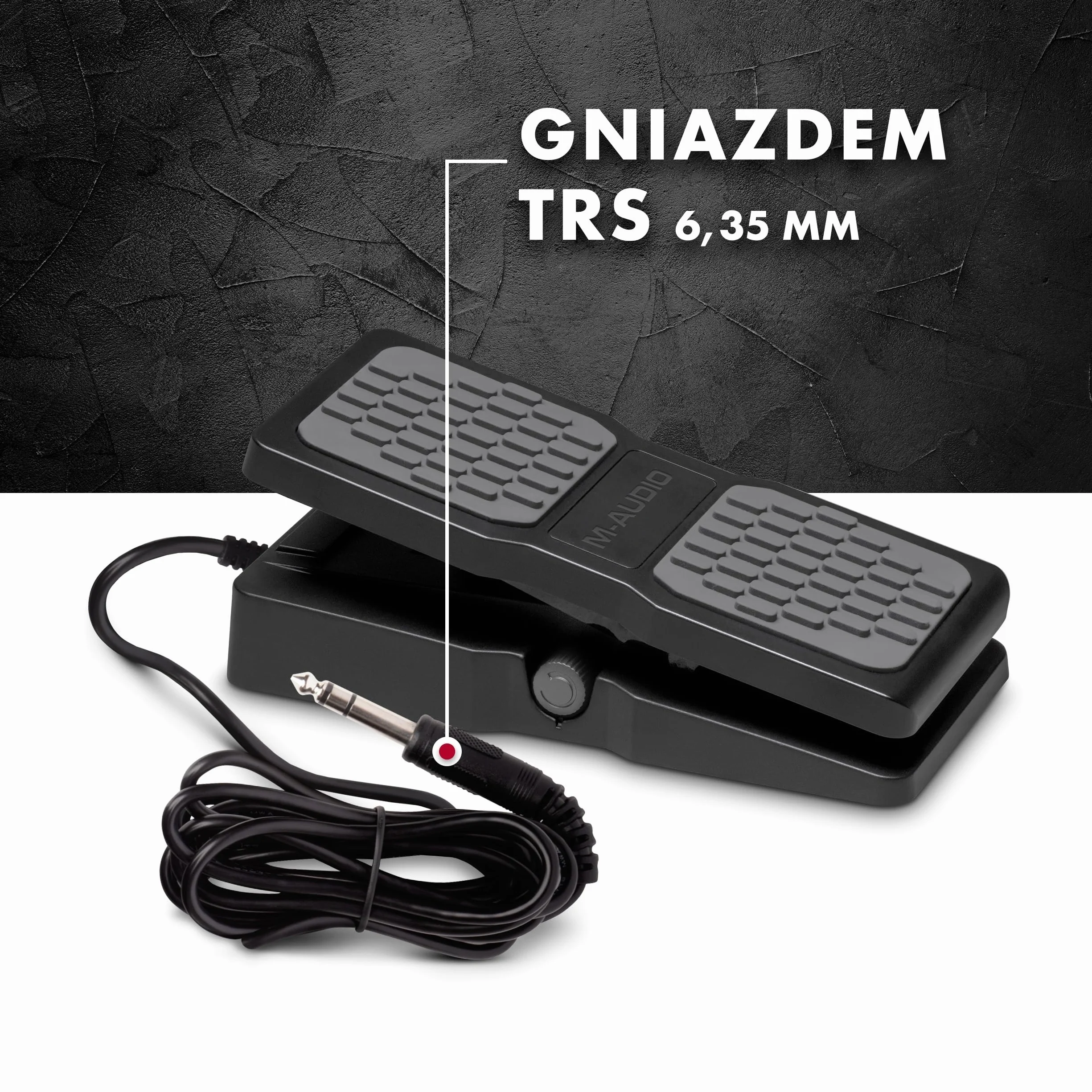 Pedał ekspresji M-AUDIO EX-P do keyboardu, klawiatury/kontrolera MIDI i obsługiwanych pedałów efektów gitarowych