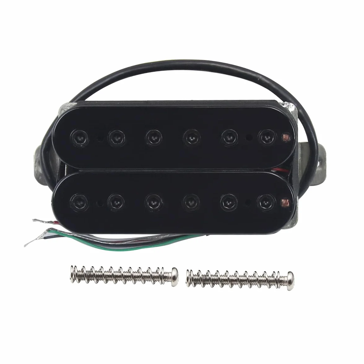 FLEOR Bridge Pickup Double Coil Humbucker przetworniki 14-15K do przetwornika gitary elektrycznej-czarne