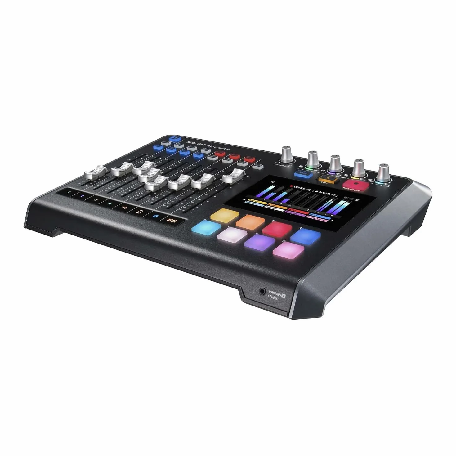 Tascam Mixcast 4 Mikser Audio, Czarny, 14 kanałów, 4 wejścia