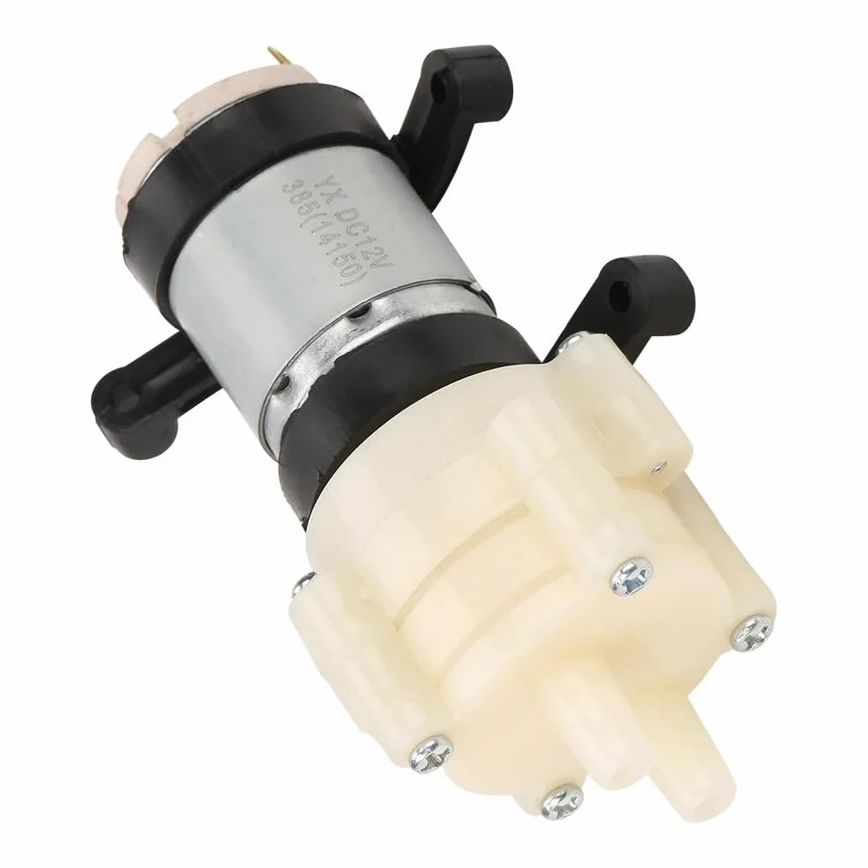 Membranowa pompa wodna 12 V Mini elektryczna pompa wodna 1,5-2 l/min ciśnieniowa pompa wody membranowa, do ekspresu do herbaty zbiornika ryb, 10 x 6 x 3,5 cm