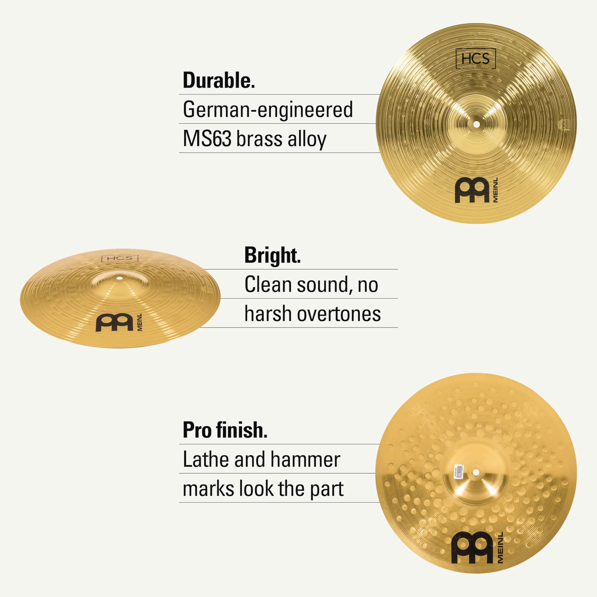 Meinl HCS Cymbal Set Special Edition with free Splash - Zestaw talerzy