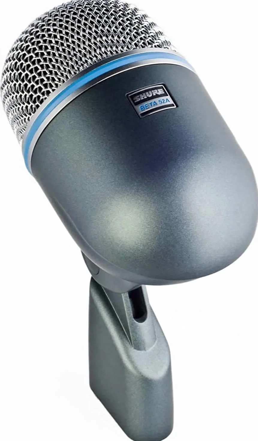 Shure BETA 52A Mikrofon - dynamiczny mikrofon kardioidalny z neodymowym elementem o wysokim natężeniu dźwięku, adapterem do statywu z blokadą, kratką z siatki stalowej