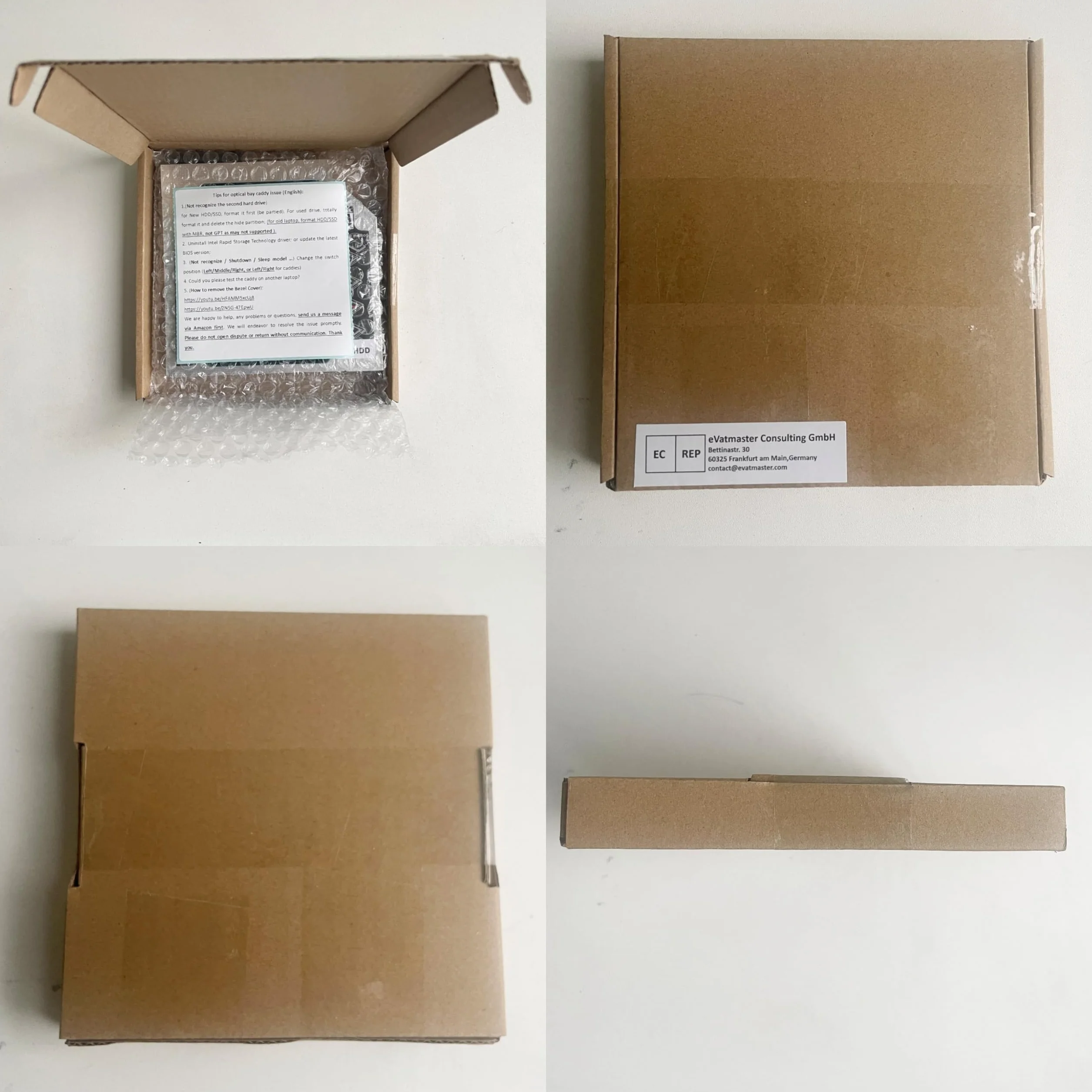 2. Drugi Dysk Twardy HDD SSD Zatoka Optyczna Rama Caddy do HP pawilon dv6-6b42eo dv6-7173er HDX18 HDX16