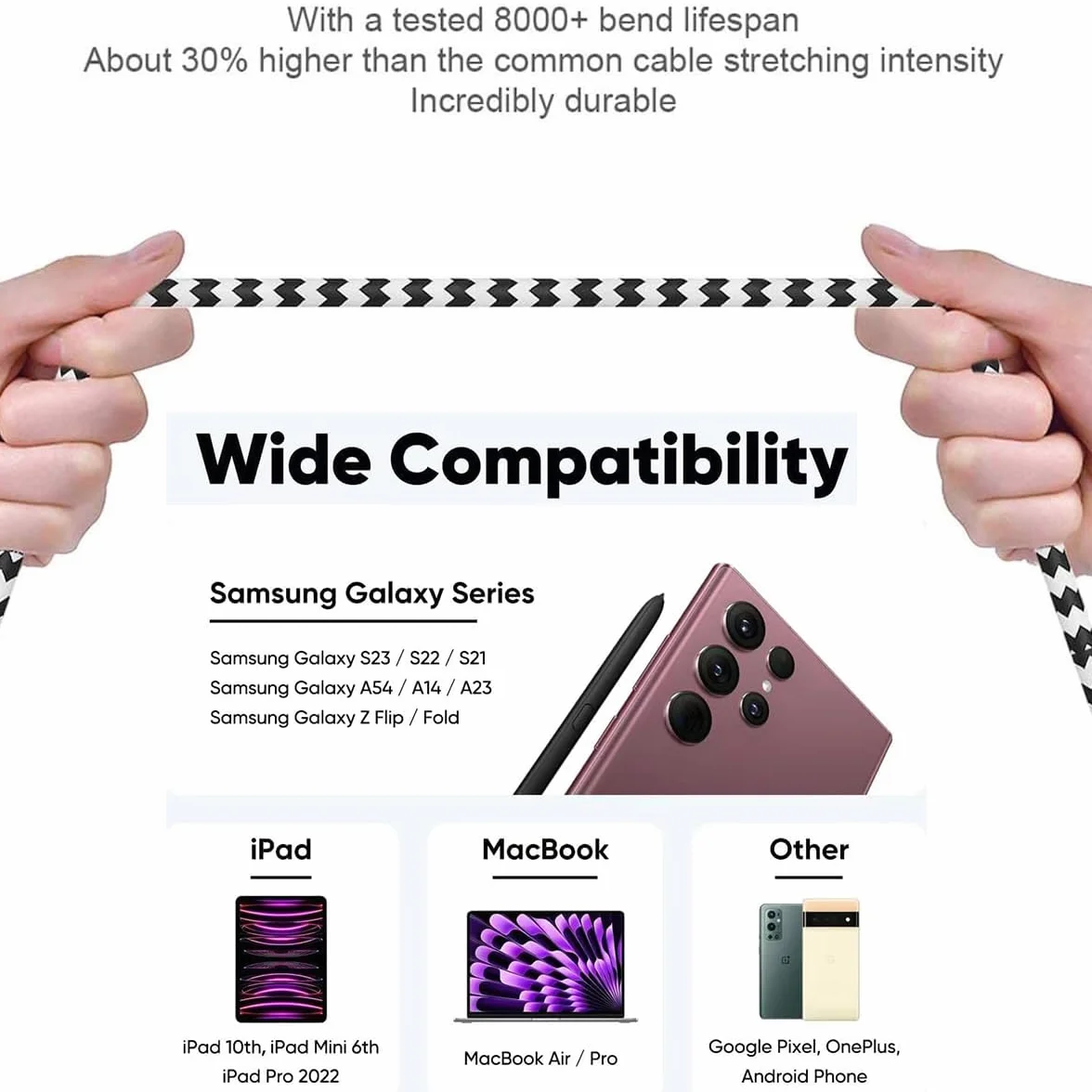 Kabel AUX do USB C - kabel audio Aux Jack, samochodowy kabel stereo ze słuchawkami typu C do 3,5 mm, podwójny kabel audio, kabel AUX kompatybilny z tabletem iPhone