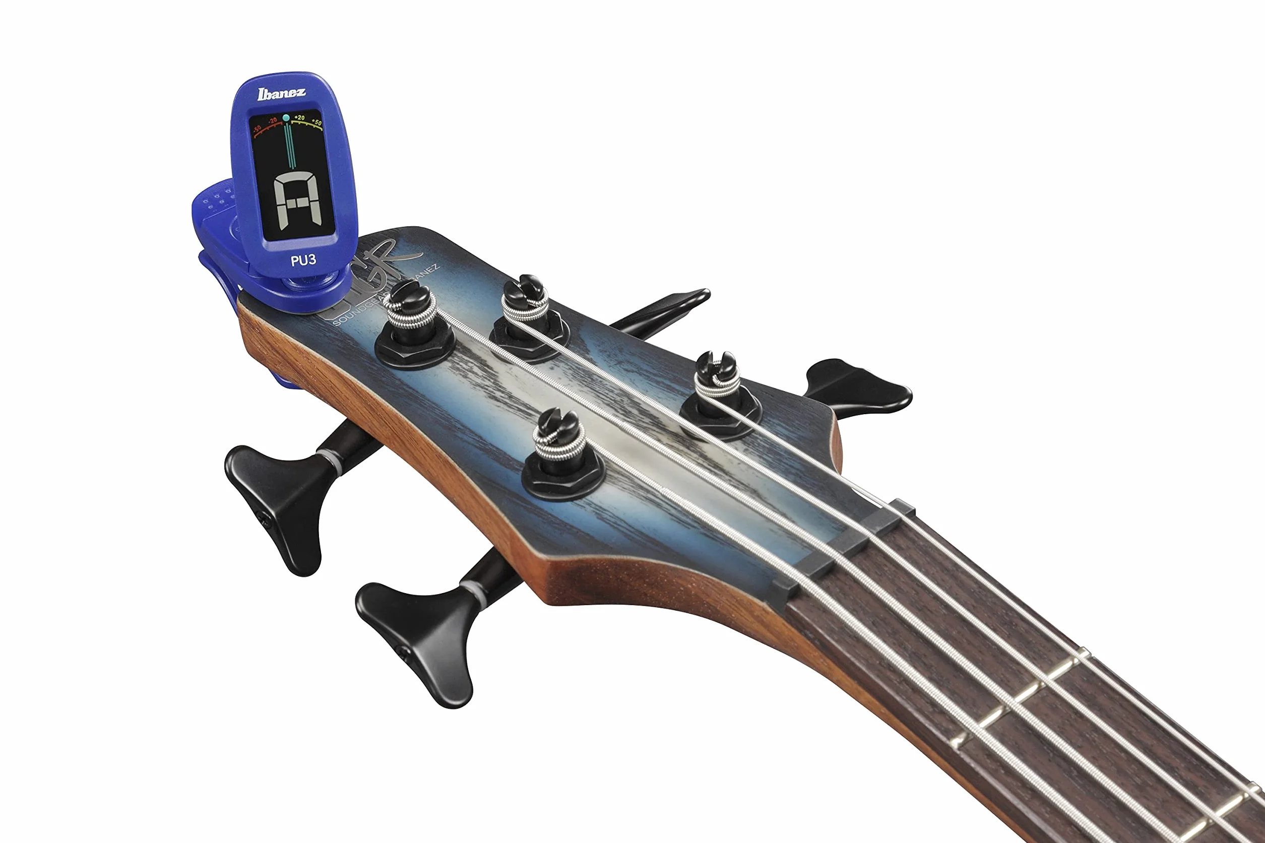 Ibanez PU3-BL Stroik Chromatyczny/Automatyczny z Klipsem, Niebieski