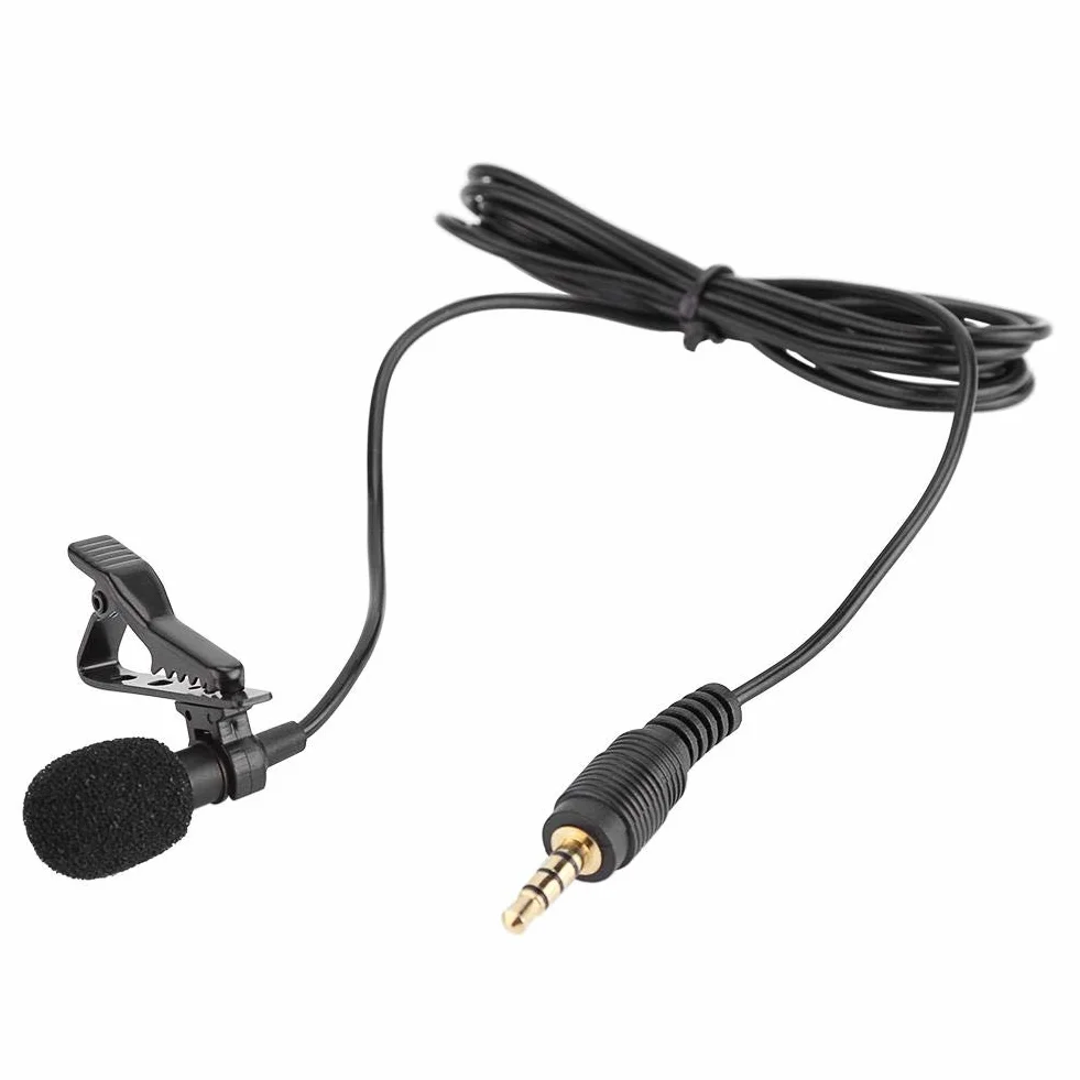 Przypinany mikrofon, przypinana klapa z przewodem mini jack 3,5 mm, mikrofon pojemnościowy zestawu głośnomówiącego, mikrofon, mikrofon lavalier do podcastów, nagrywania, lustrzanka cyfrowa, aparat, smartfon, komputer, laptop